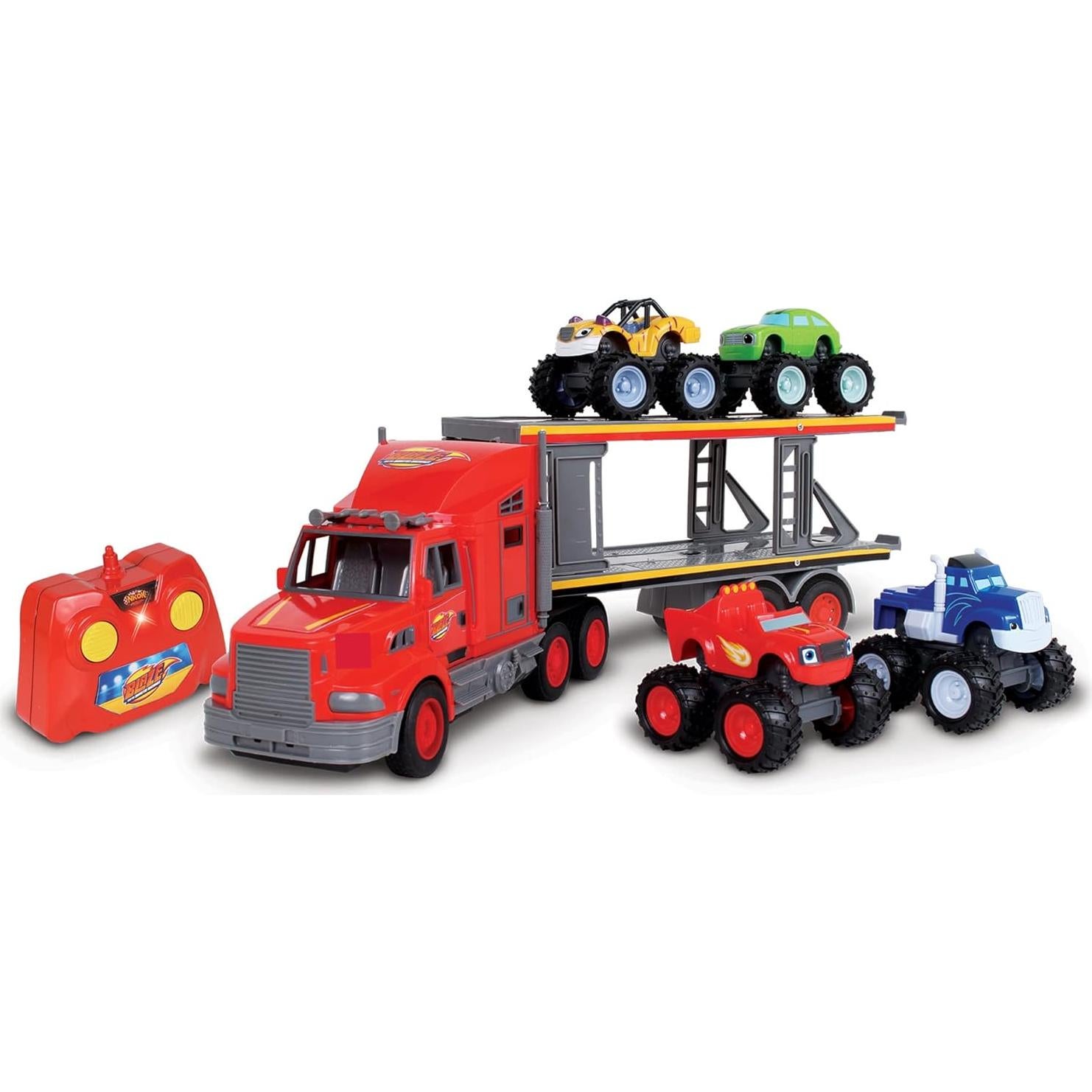 Transportador RC Blaze y Las Máquinas Monstruo NKOK - 4 Vehículos
