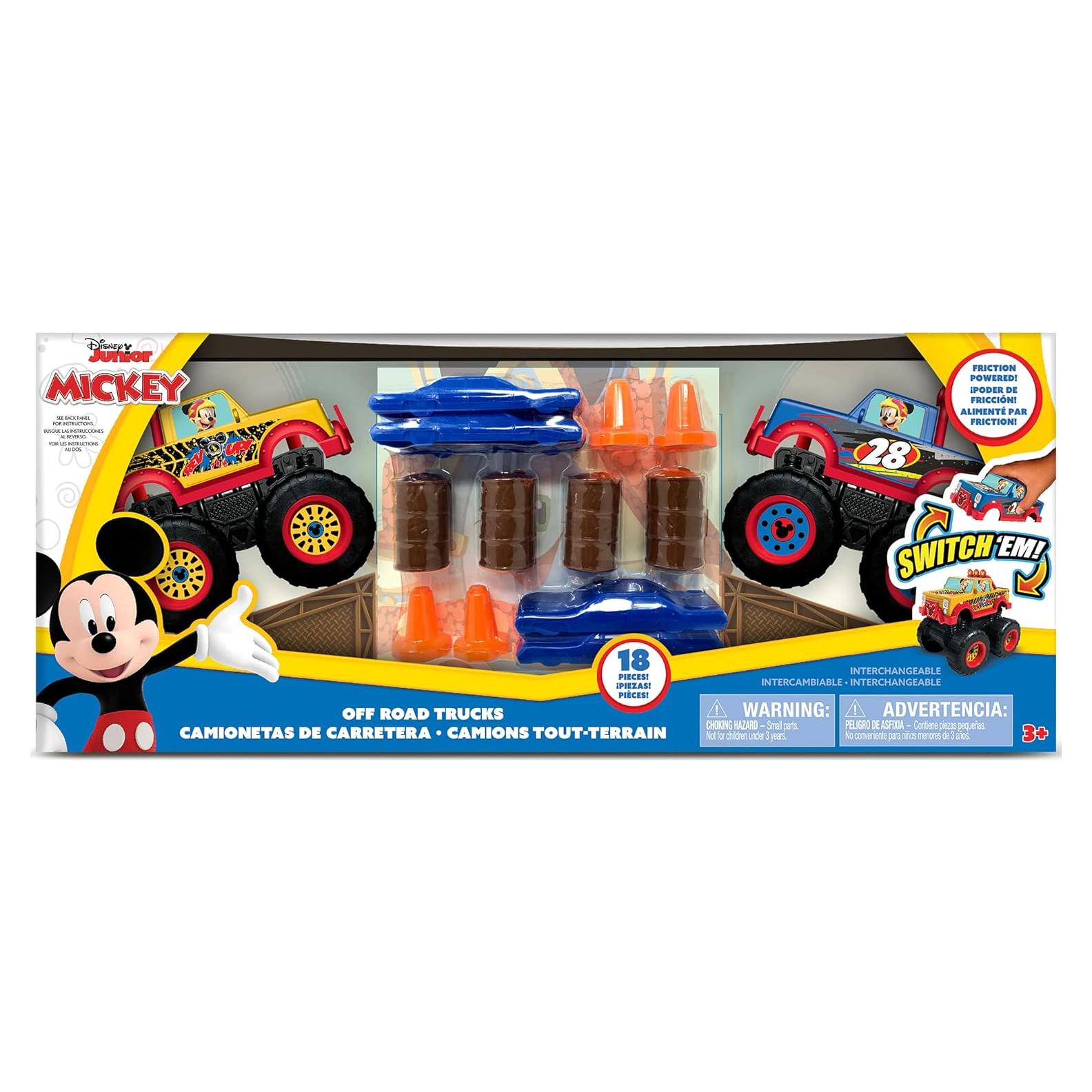 Juego de Camiones Monstruo Disney Junior Mickey 18 Piezas