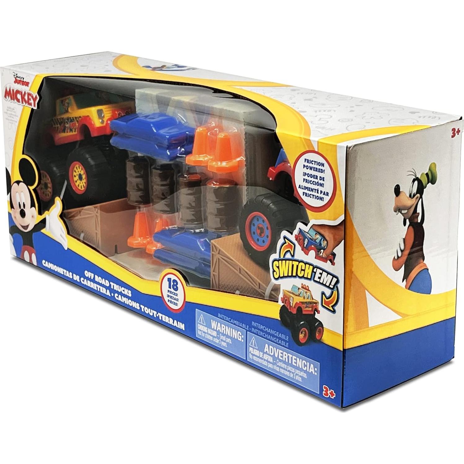 Juego de Camiones Monstruo Disney Junior Mickey 18 Piezas