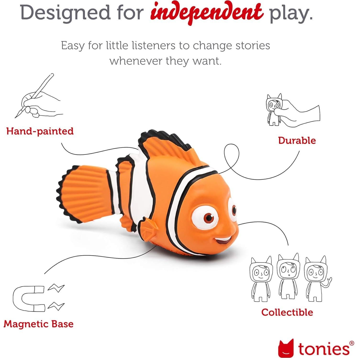 Figurita de audio Tonies Nemo Disney 31 min canciones y cuentos