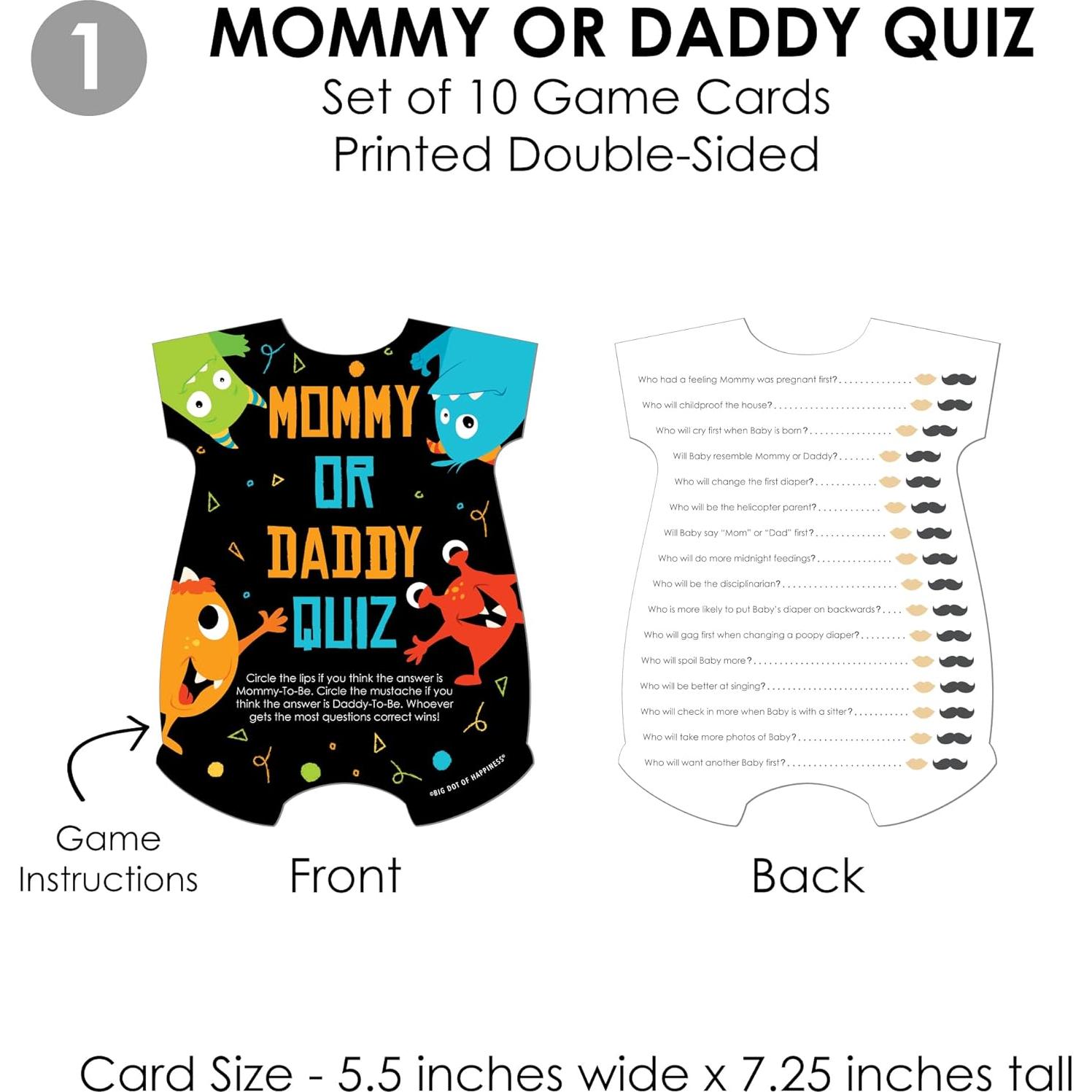 Paquete Gamerific Fiesta de Monstruos - 4 Juegos Baby Shower