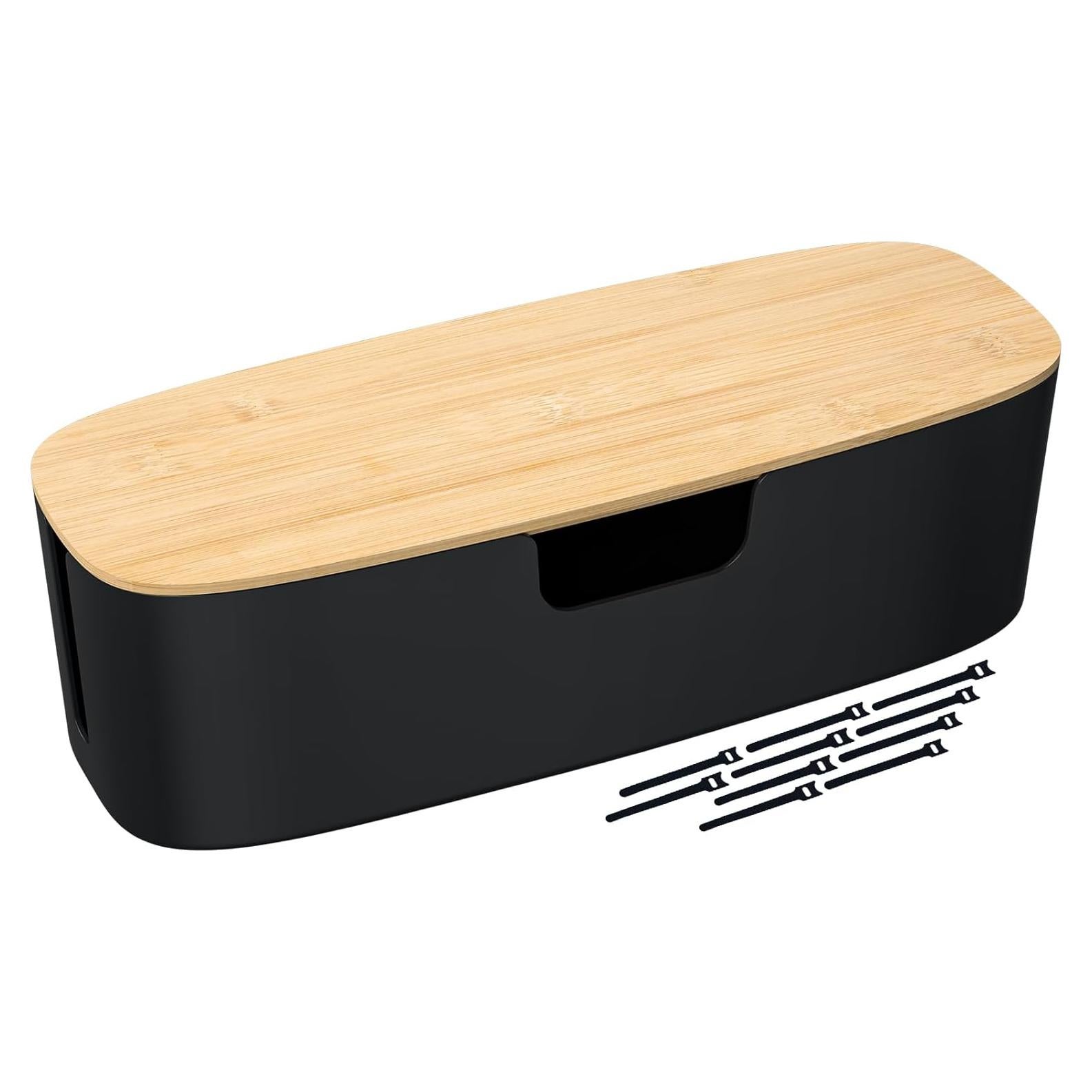 Caja Organizadora de Cables Bukuwa Grande - Negra