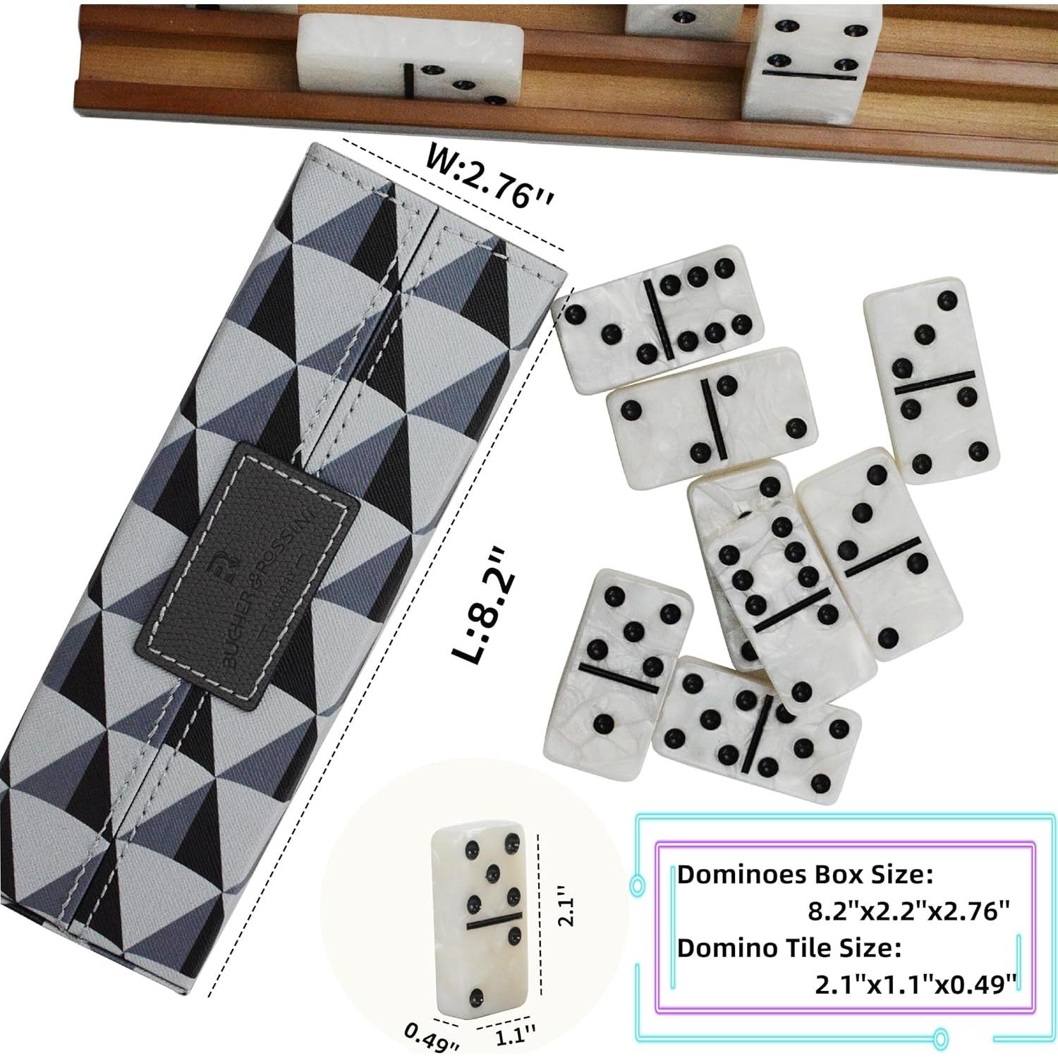 Juego de Dominó Doble Seis Vovotuzzi 28 Fichas Blanquecino