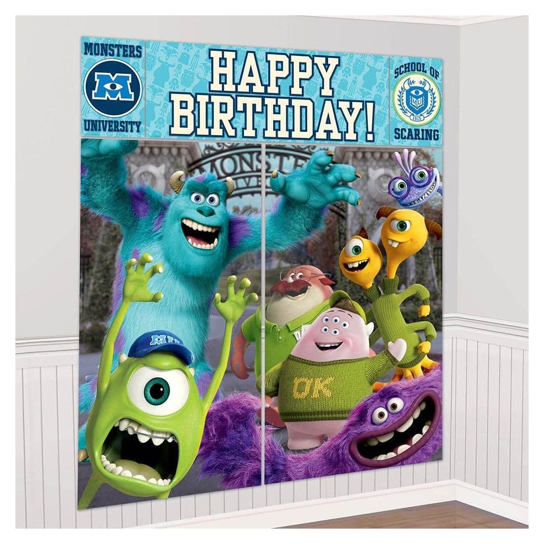 Kit de Decoración de Pared Disney Monsters University 5 Piezas