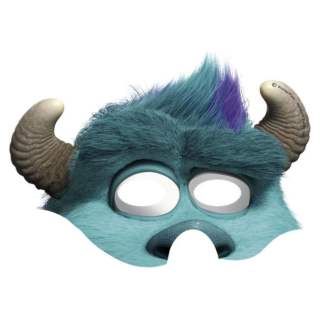 Máscaras de papel Sulley Monsters University - 8 unidades