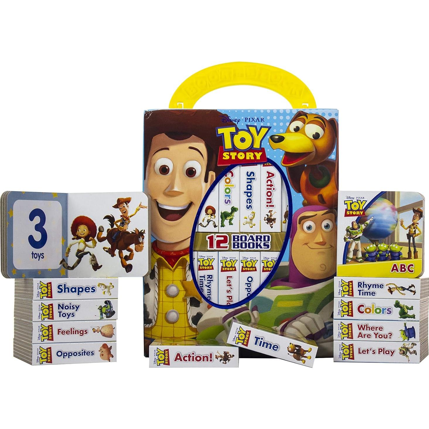 Disney Toy Story Woody, Buzz Lightyear, and More! - My First Library Board Book Block 12-Book Set - PI Kids