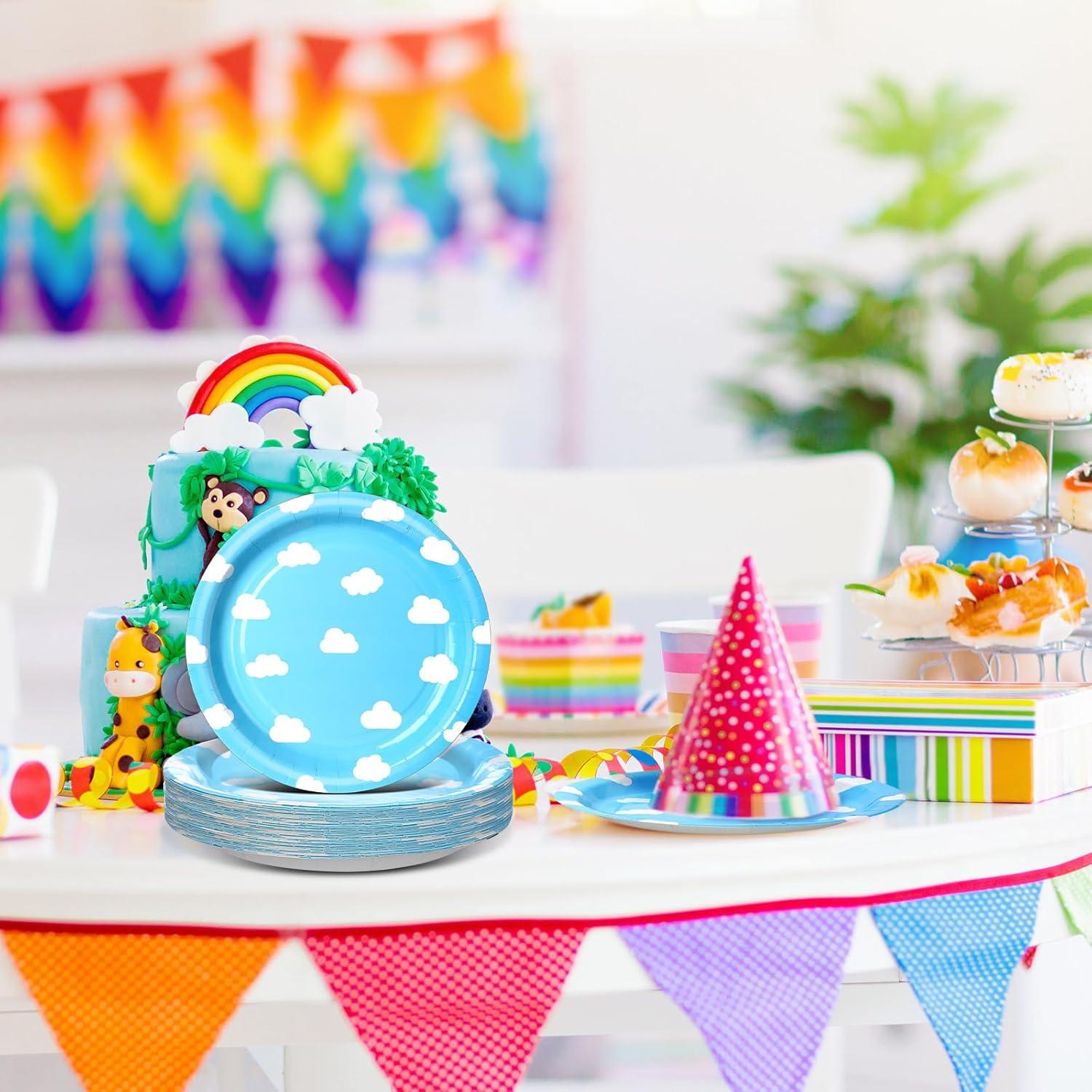 Paquete de 48 Platos Desechables Motiskyy 22.86 cm Cuentos