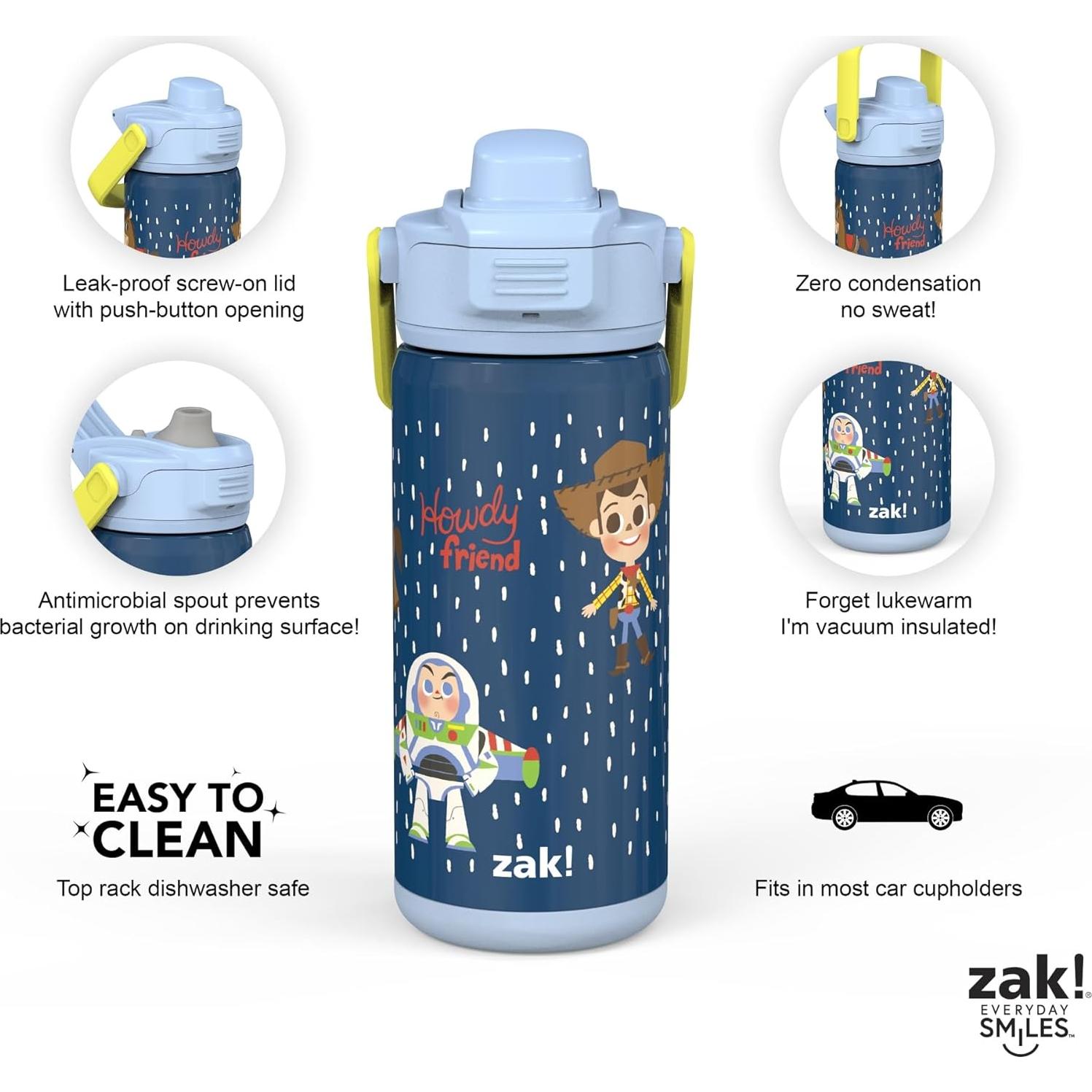 Botella Aislada Zak Designs Toy Story 414 ml Acero Inoxidable