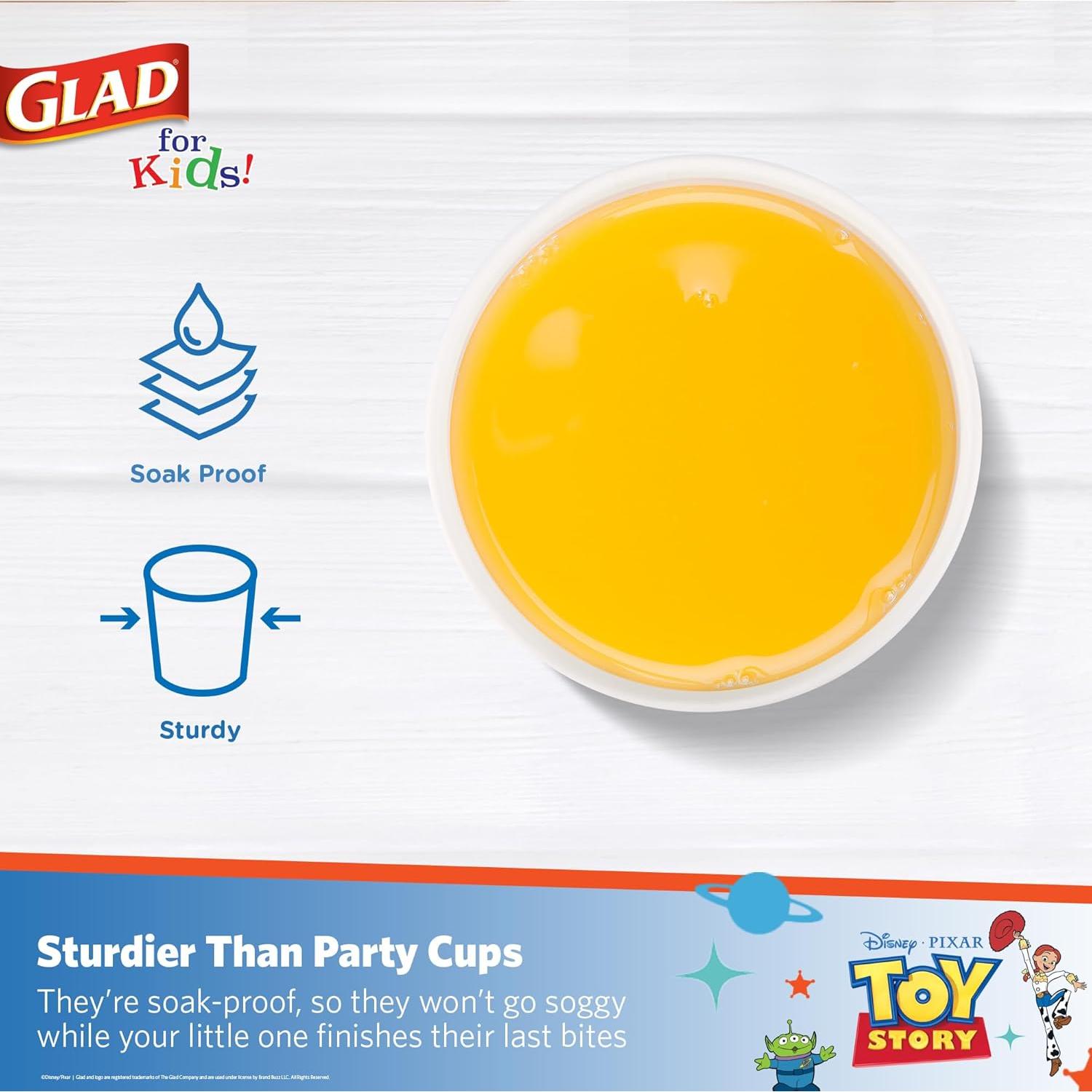 Vasos de Papel Desechables Glad Disney Pixar Toy Story 9 oz - 40 Unidades