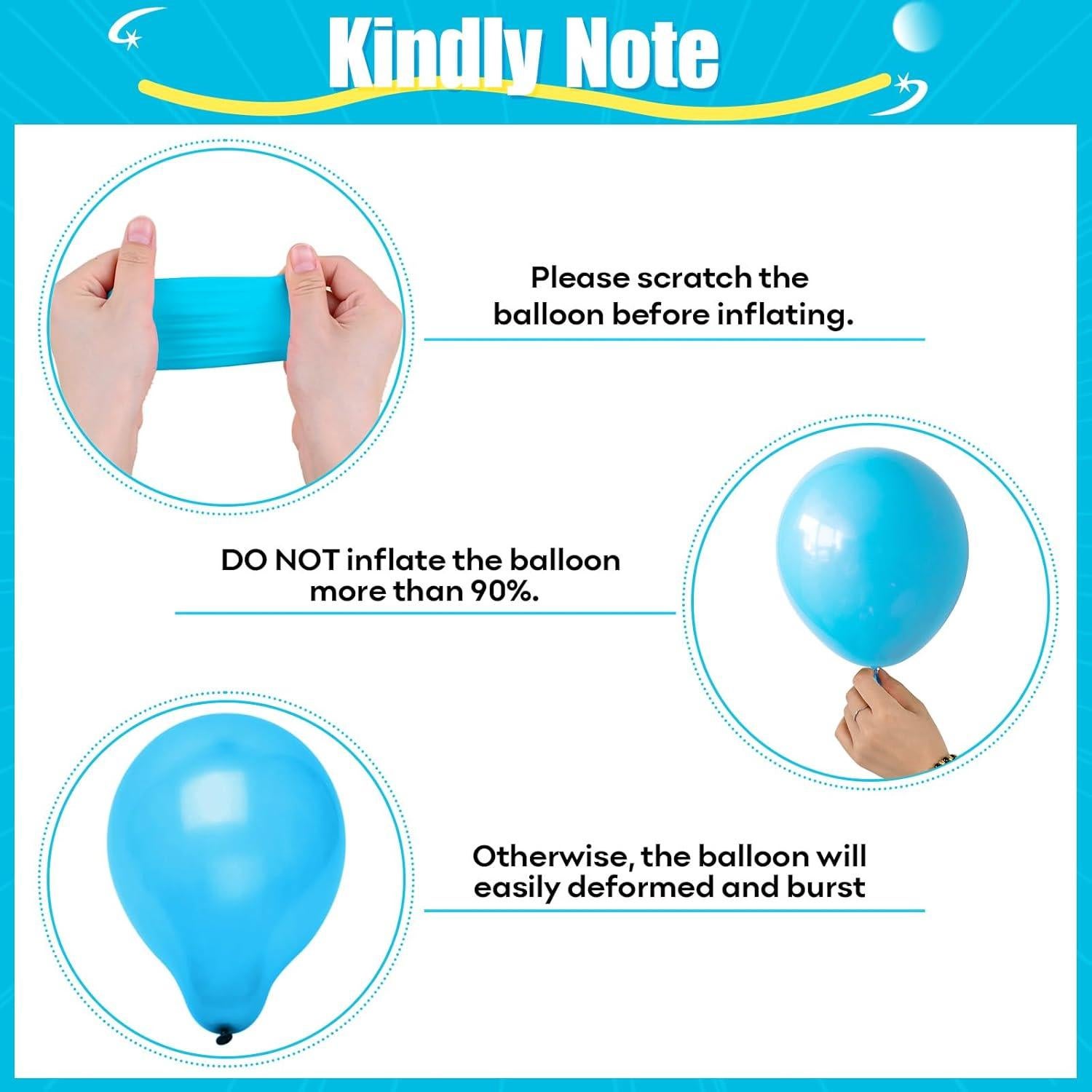 Globos de Fiesta Temática Granja HILAVO 35PC 12" Vaca Nube Azul