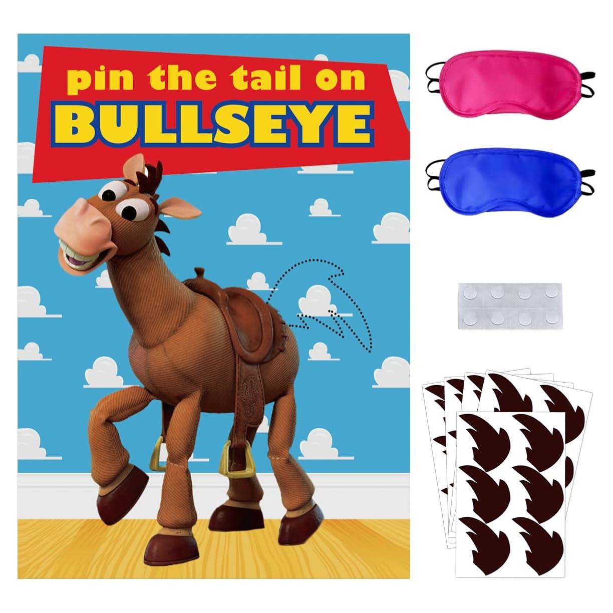 Juego de Fiesta Pin the Tail on The Bullseye OULUN 24PCS