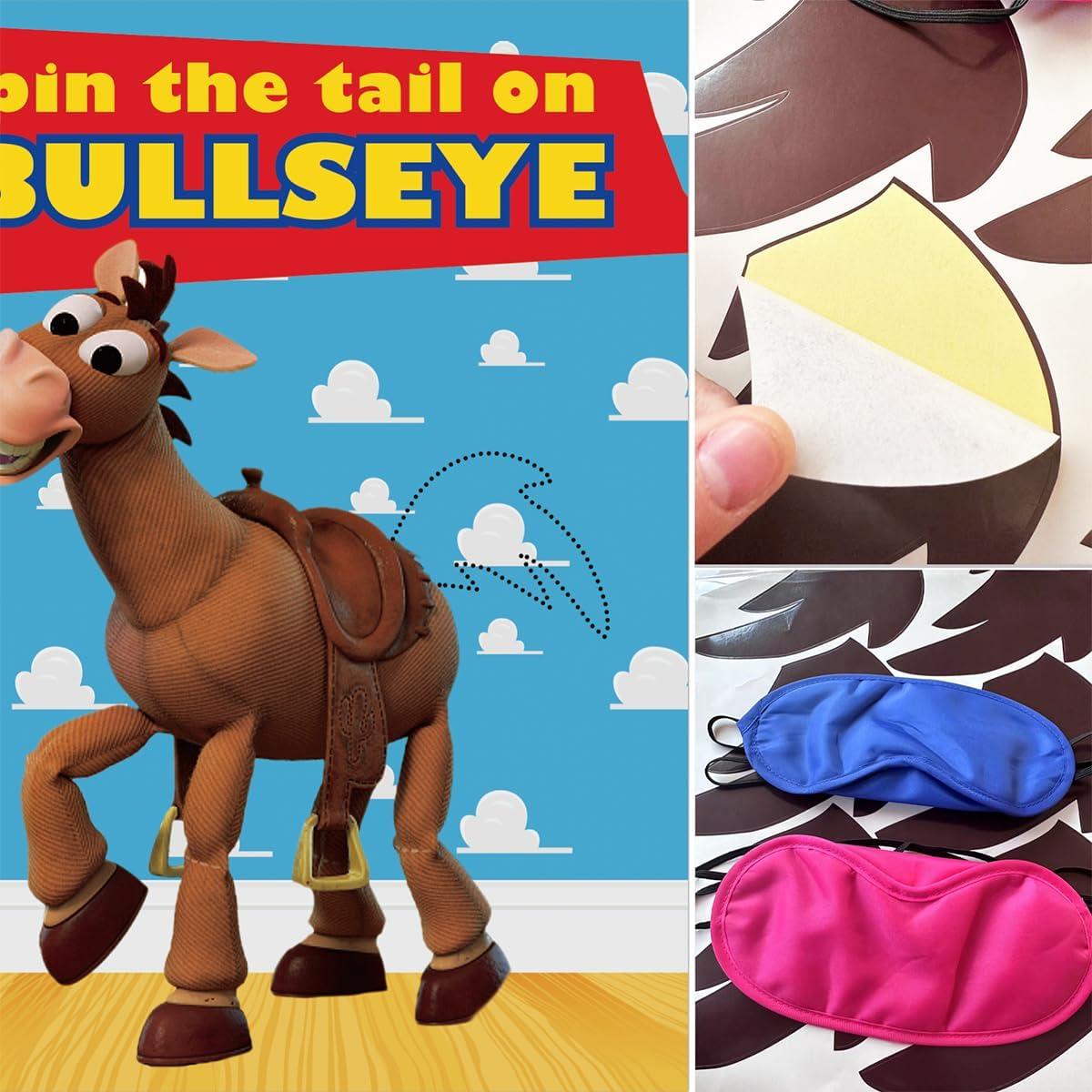 Juego de Fiesta Pin the Tail on The Bullseye OULUN 24PCS