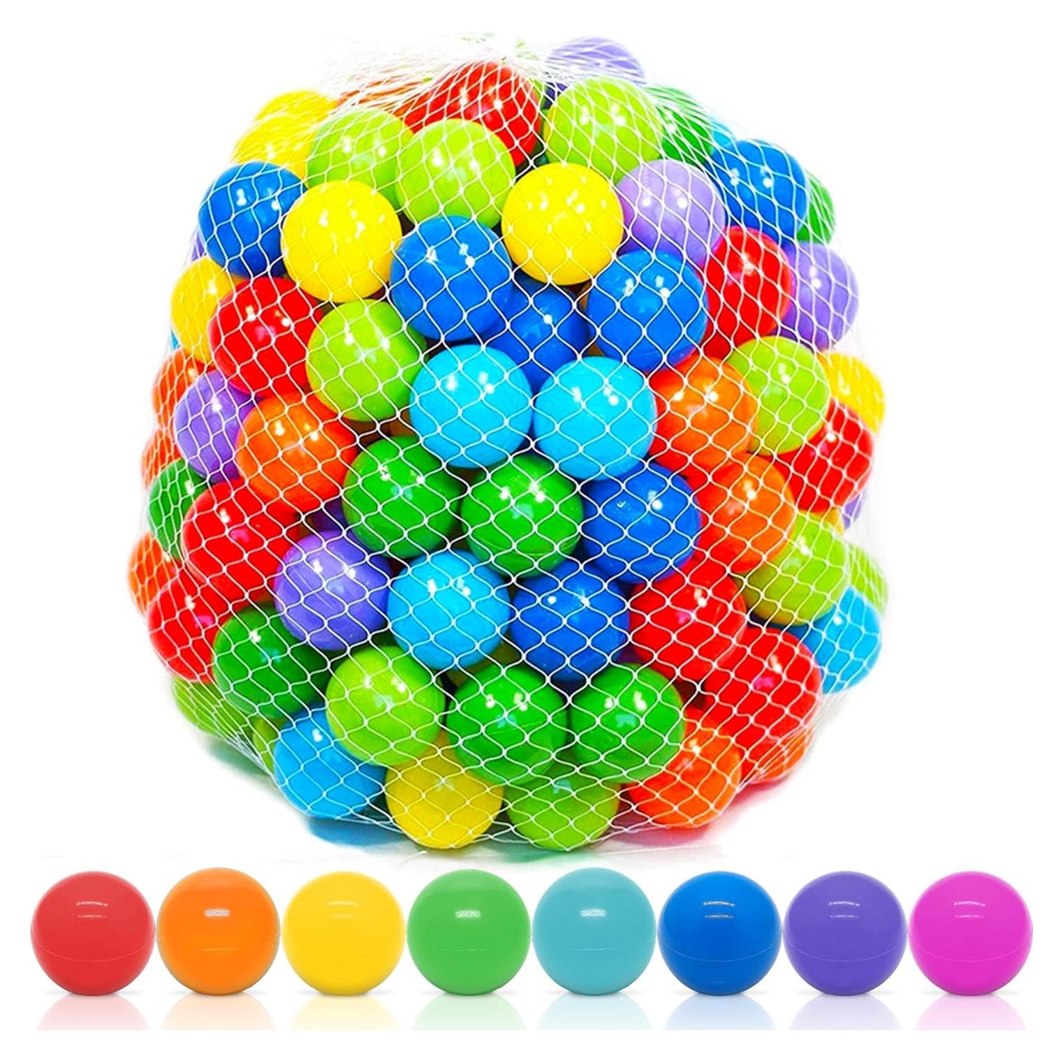 Bolas de Plástico Playz 50 Unidades 8 Colores Vibrantes