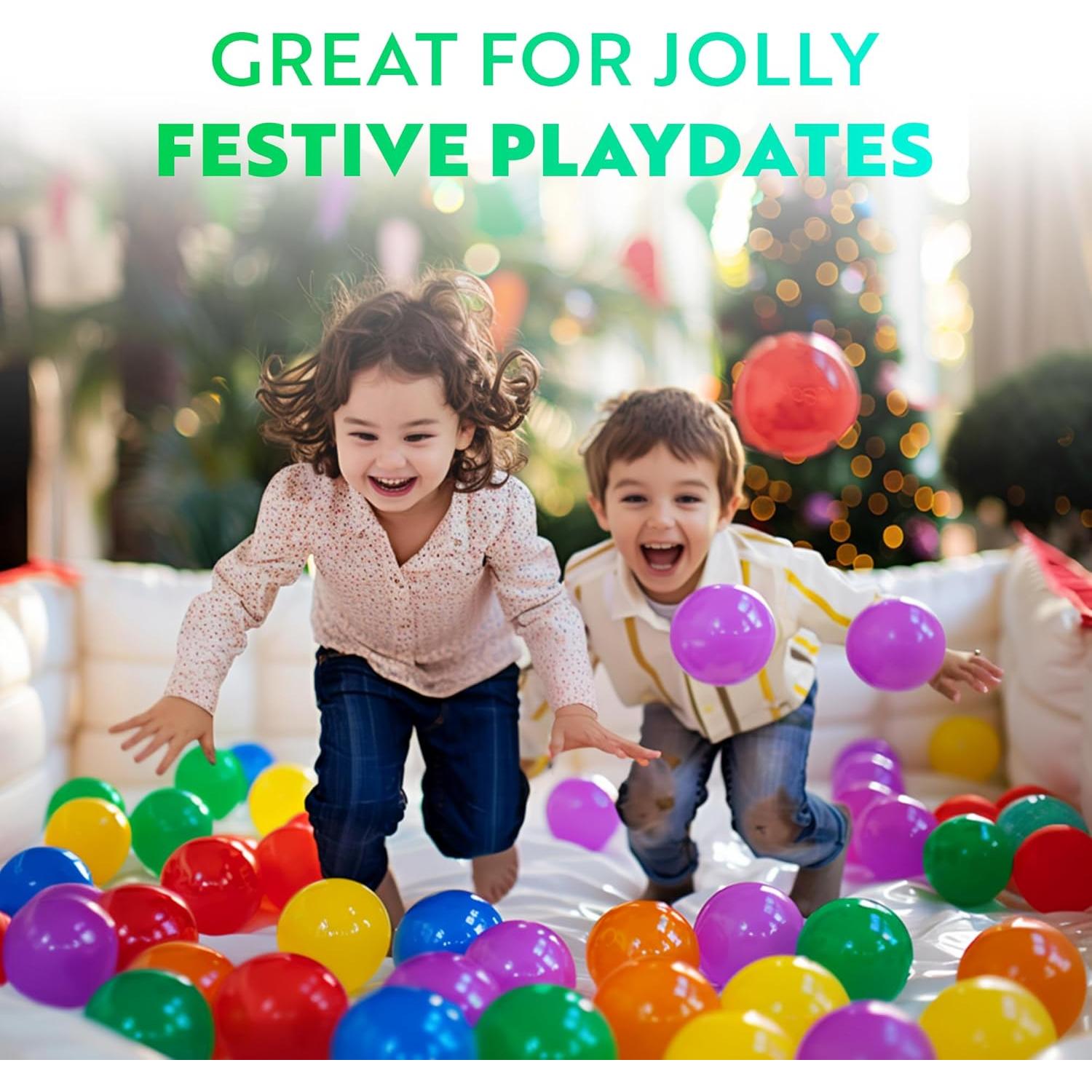 Bolas de Plástico Playz 50 Unidades 8 Colores Vibrantes