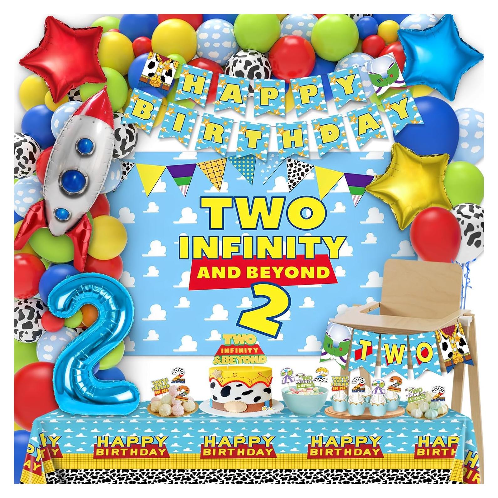 Decoraciones de Cumpleaños Inspiradas en Juguetes - 105 Piezas