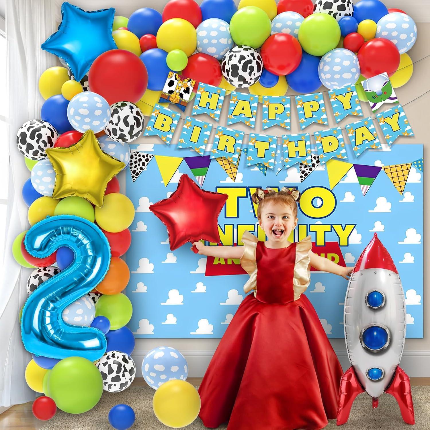 Decoraciones de Cumpleaños Inspiradas en Juguetes - 105 Piezas