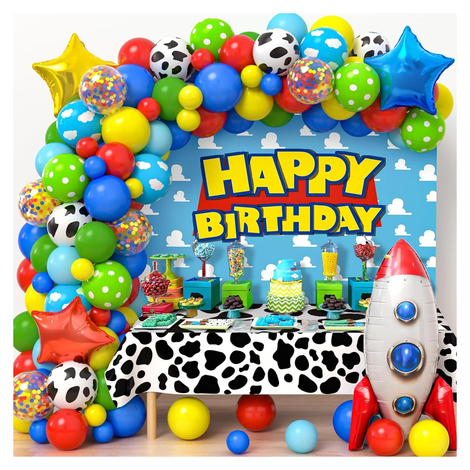 Winrayk 154 Piezas Decoraciones de Cumpleaños Temáticas de Juguetes