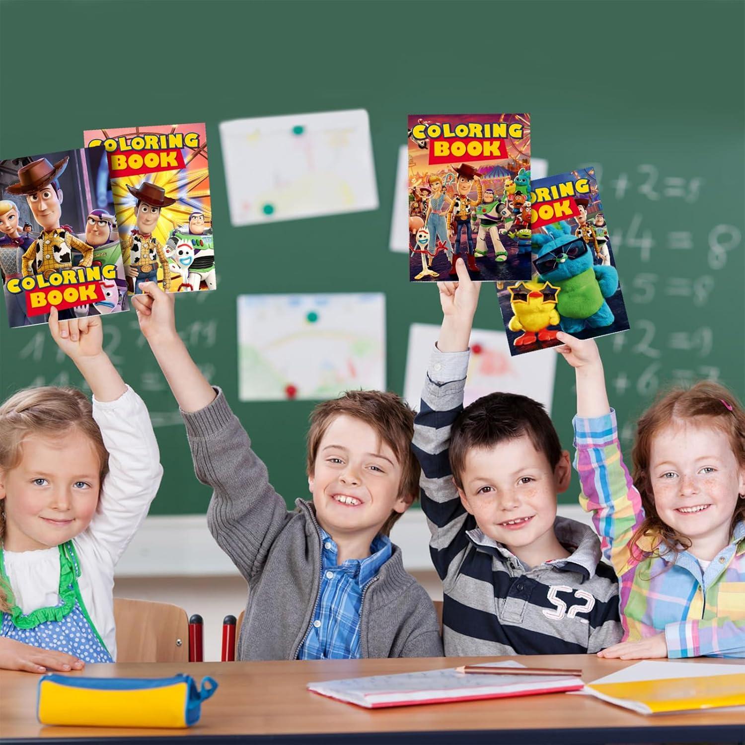 24 Libros para Colorear Fiesta Cumpleaños Juguetes TuoYing