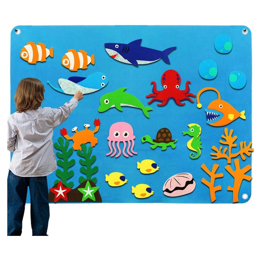 Conjunto de Historias de Tablero de Fieltro Craftstory 104x75 cm