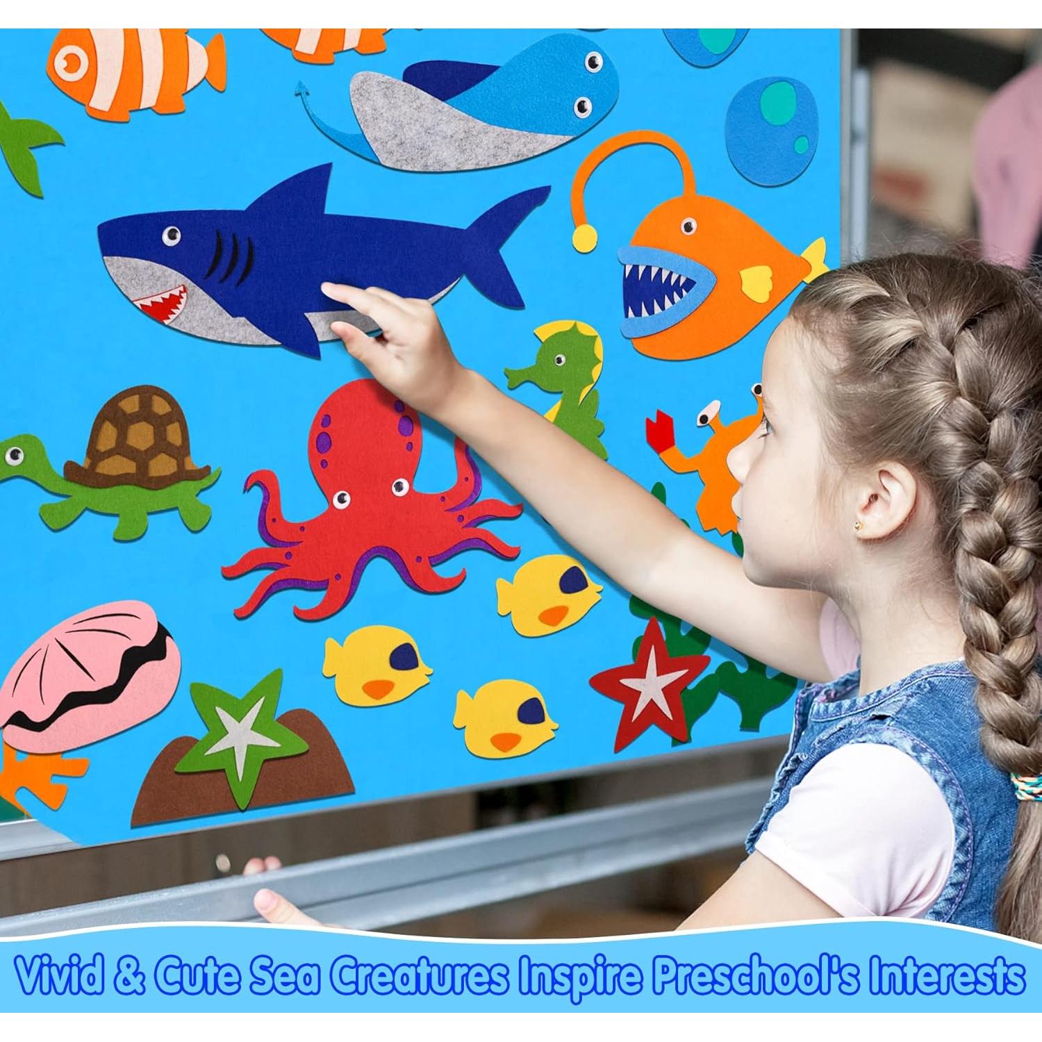 Conjunto de Historias de Tablero de Fieltro Craftstory 104x75 cm