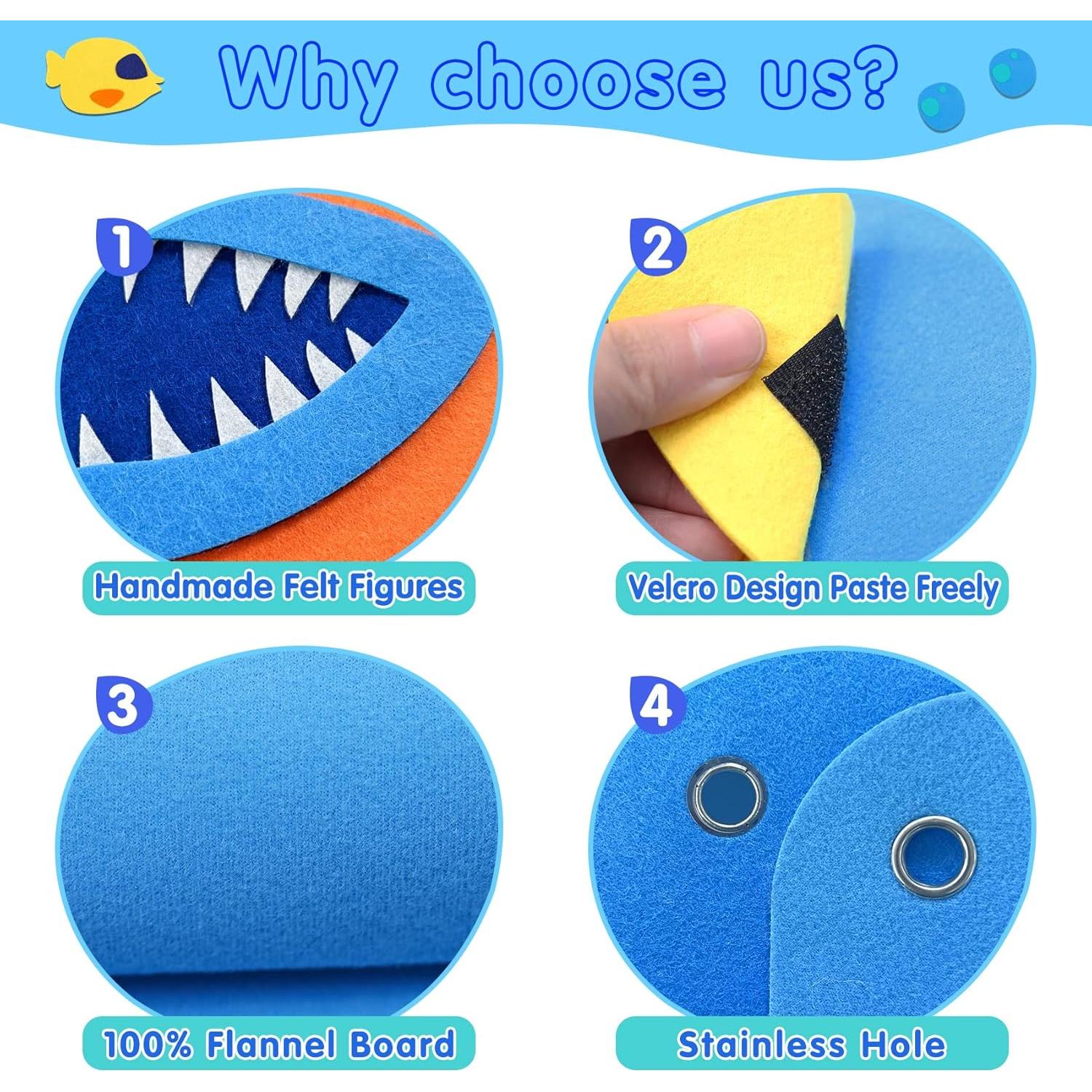 Conjunto de Historias de Tablero de Fieltro Craftstory 104x75 cm