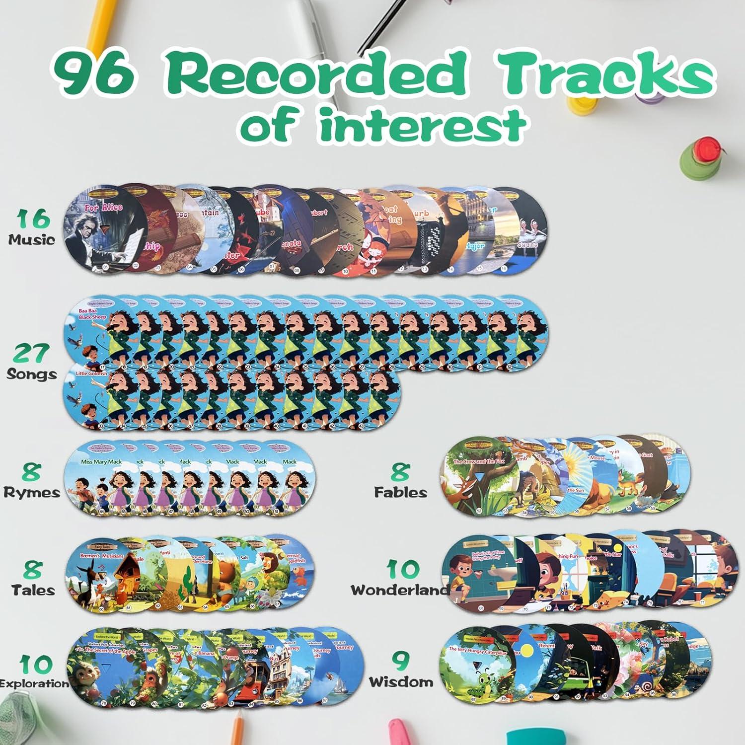 Reproductor de Música Infantil Halcontorno D7 - Fonógrafo Verde