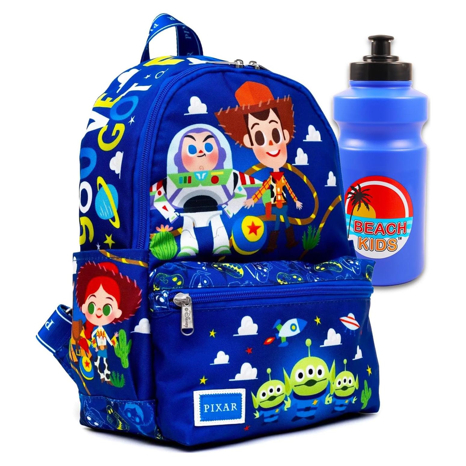 Mochila Mini Toy Story 33 cm con Botella de Agua - Niños