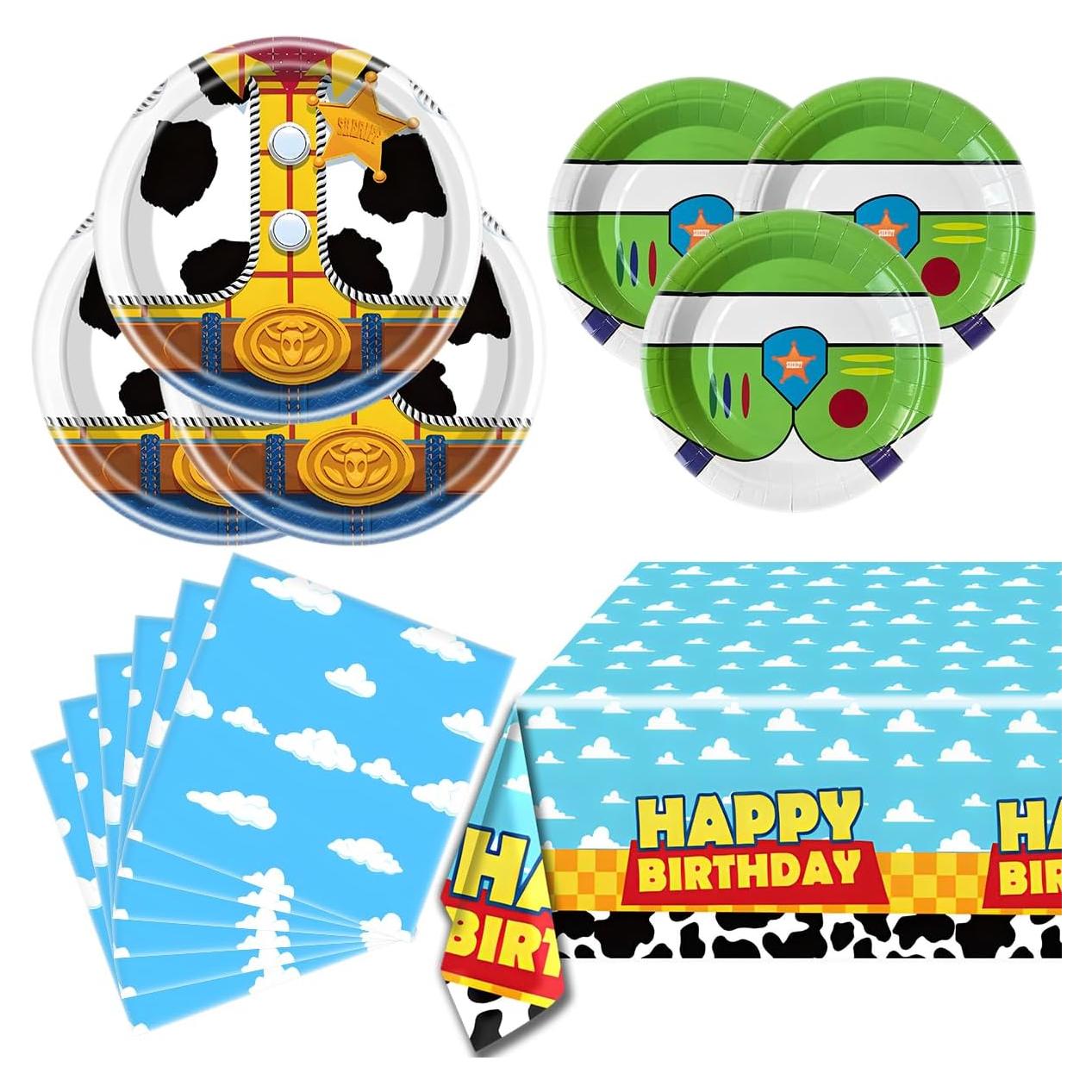 Juego de Vajilla de Fiesta Cuentos de Dibujos Animados 20 Personas