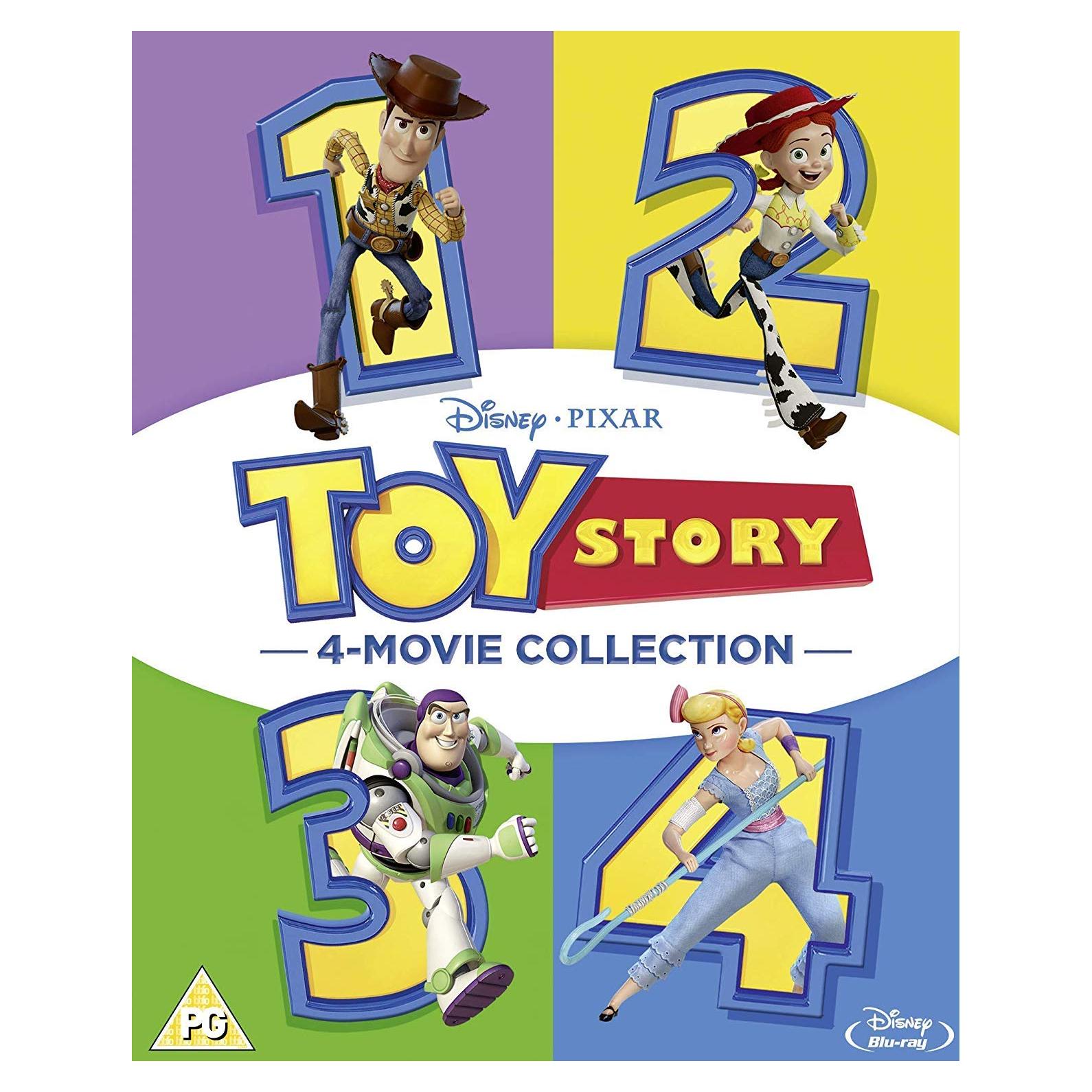 Caja Blu-ray Toy Story 1-4 Región Libre Disney