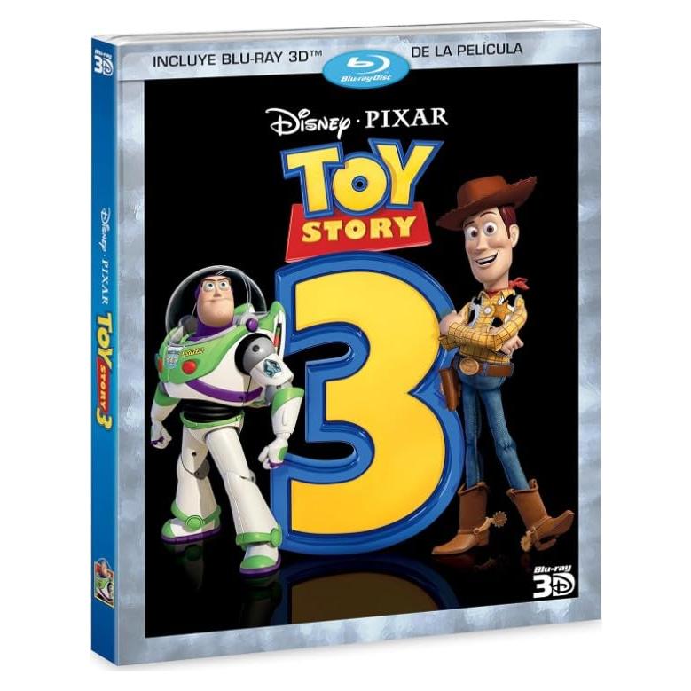 Toy Story 3 Blu-ray 3D Disney Pixar Audio Inglés Arte Español