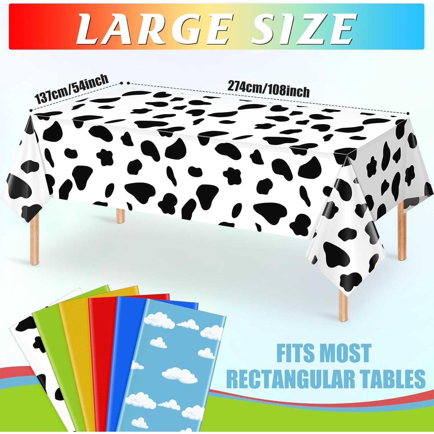 Paquete de 6 Manteles Rectangulares MASHAN Cielo Azul y Nubes