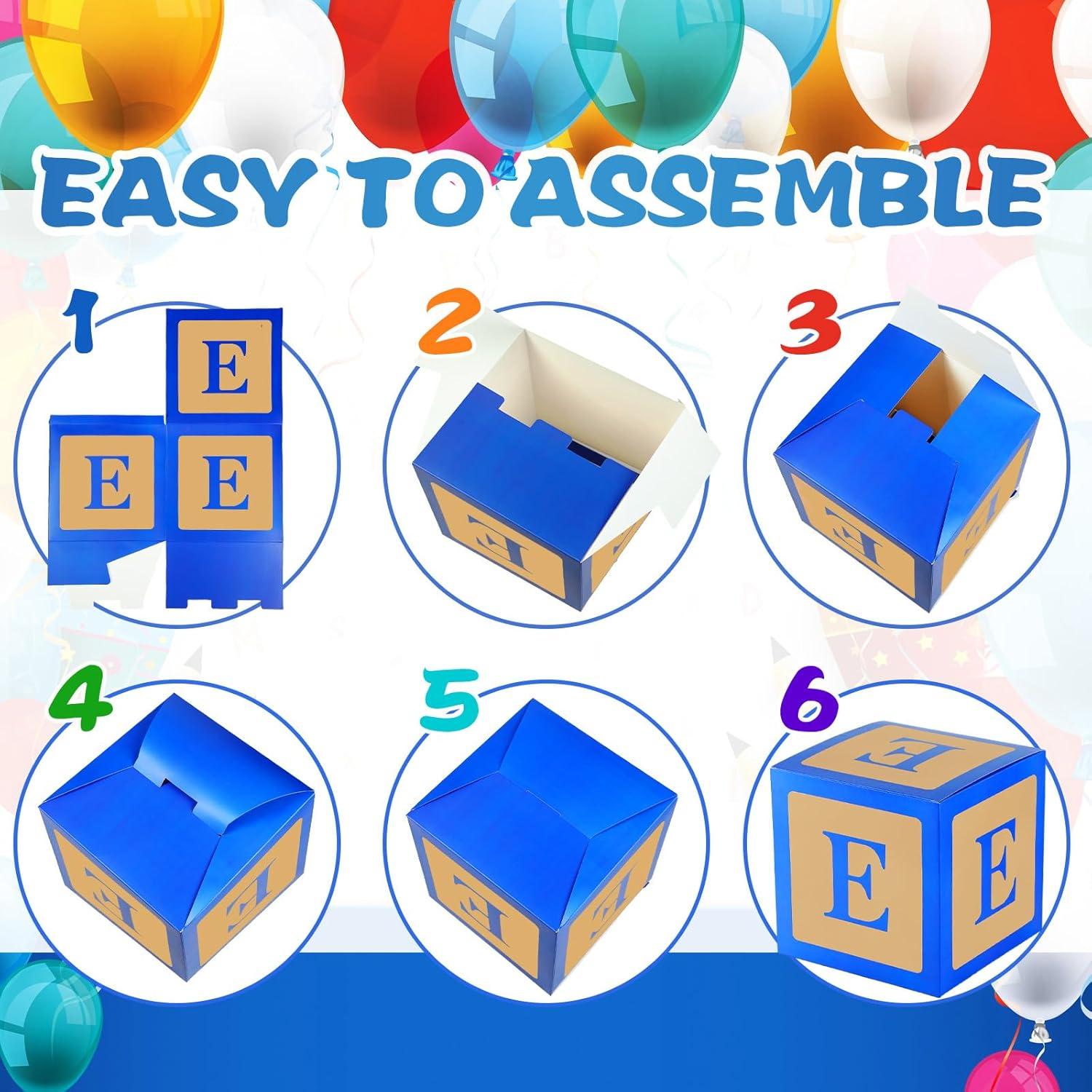 Cajas de Globos Zhanmai 3 Pcs para Primer Cumpleaños 30 cm