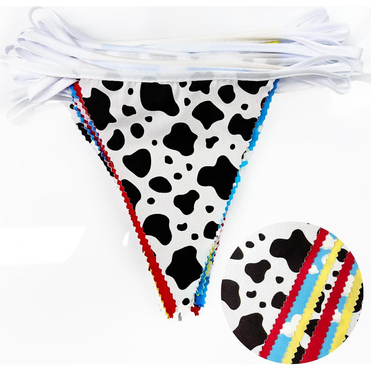 Guirnalda de Banderines de Tela Algodón Tema Cuento de Juguetes 10m