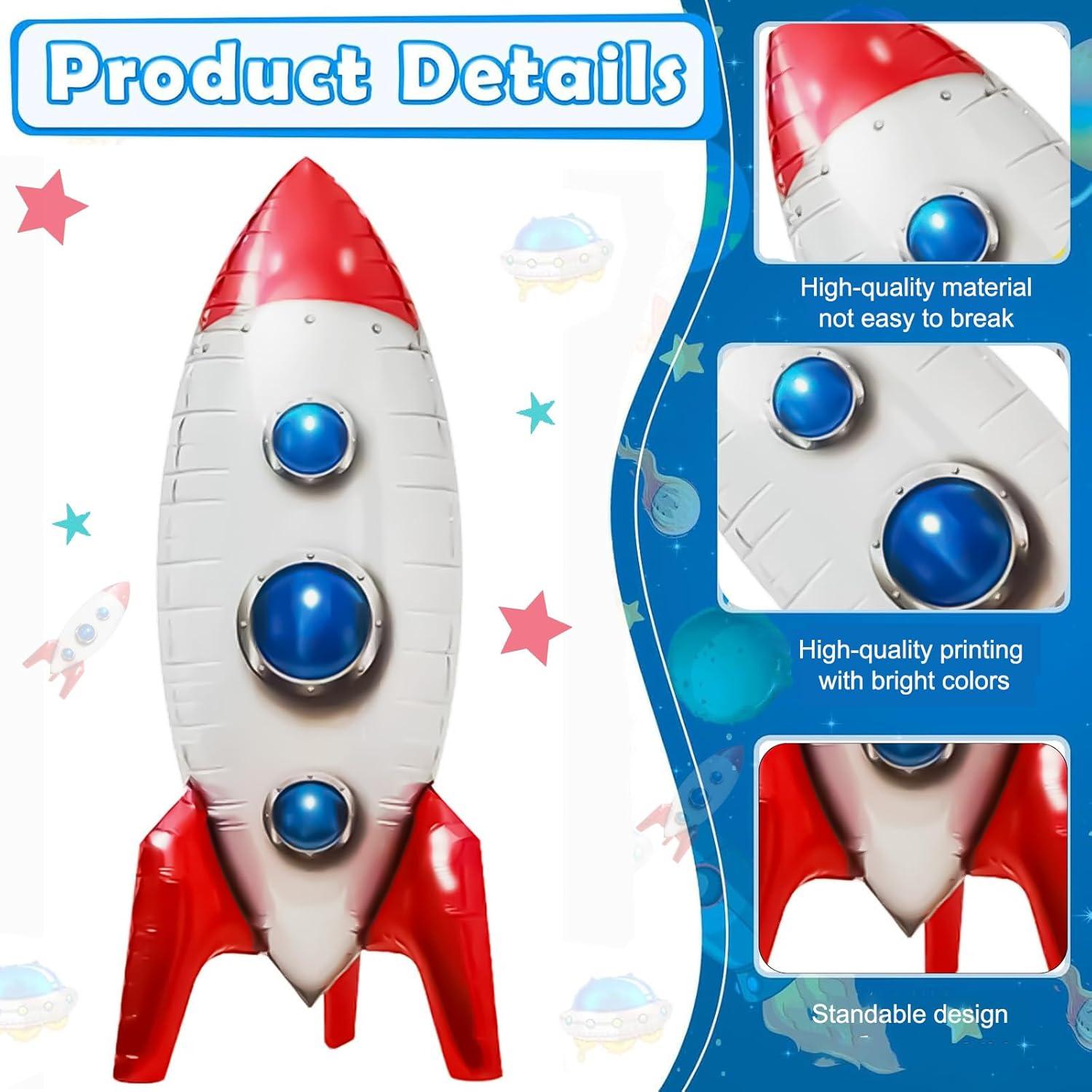 Globos de Cohete Espacial 2 Pcs 83.82 cm Aluminio Toy Story