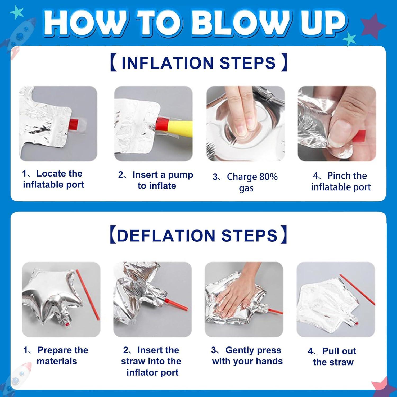 Globos de Cohete Espacial 2 Pcs 83.82 cm Aluminio Toy Story