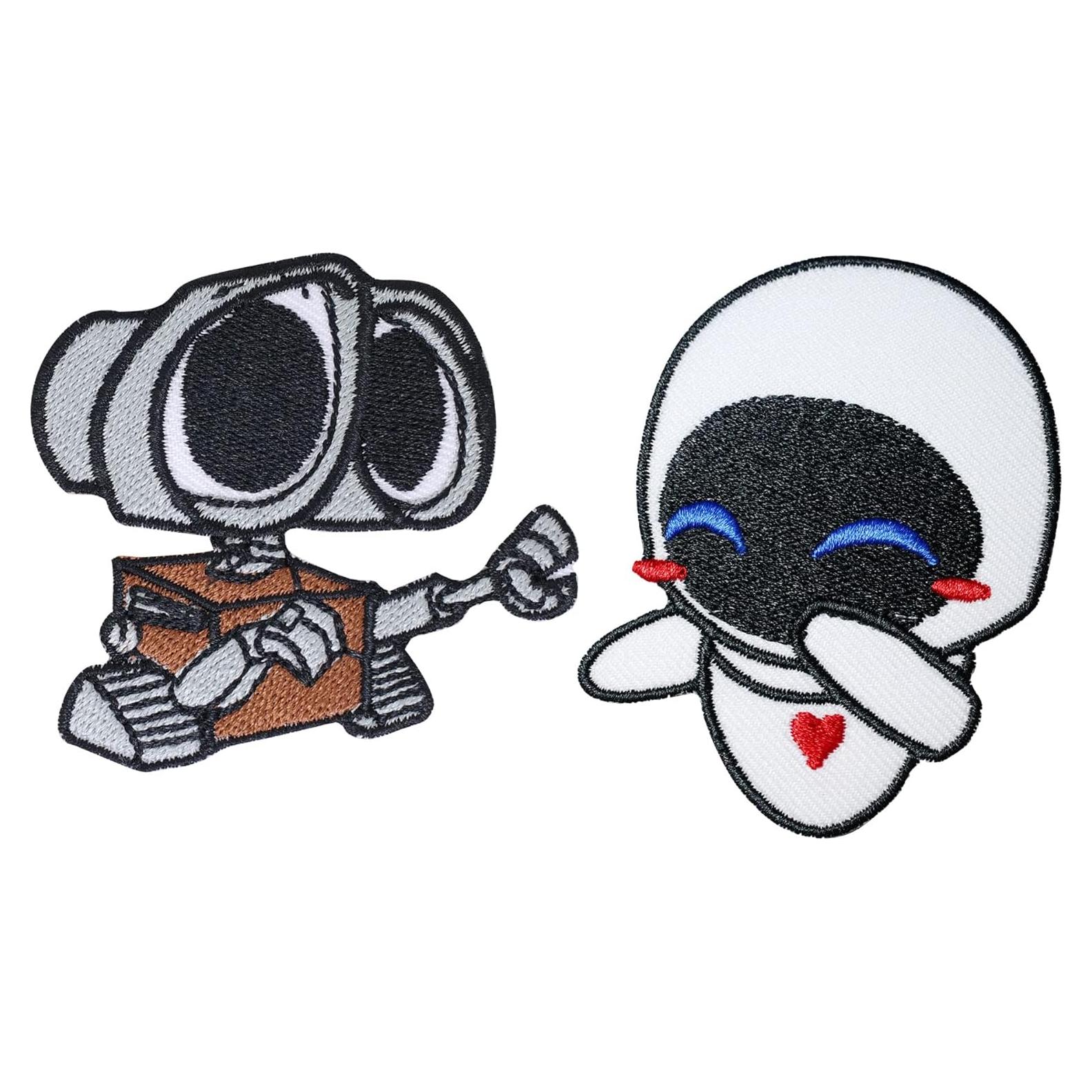 Parche Bordado Wall-E Octory 2 Piezas para Planchar