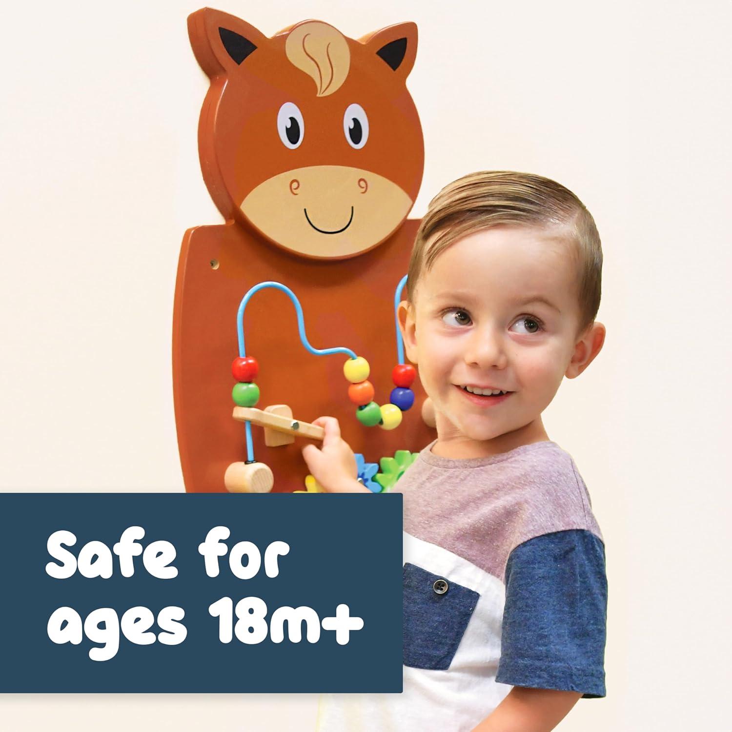 Panel de Actividad de Caballo Learning Advantage - Juguete Pared 56.6x37.6 cm