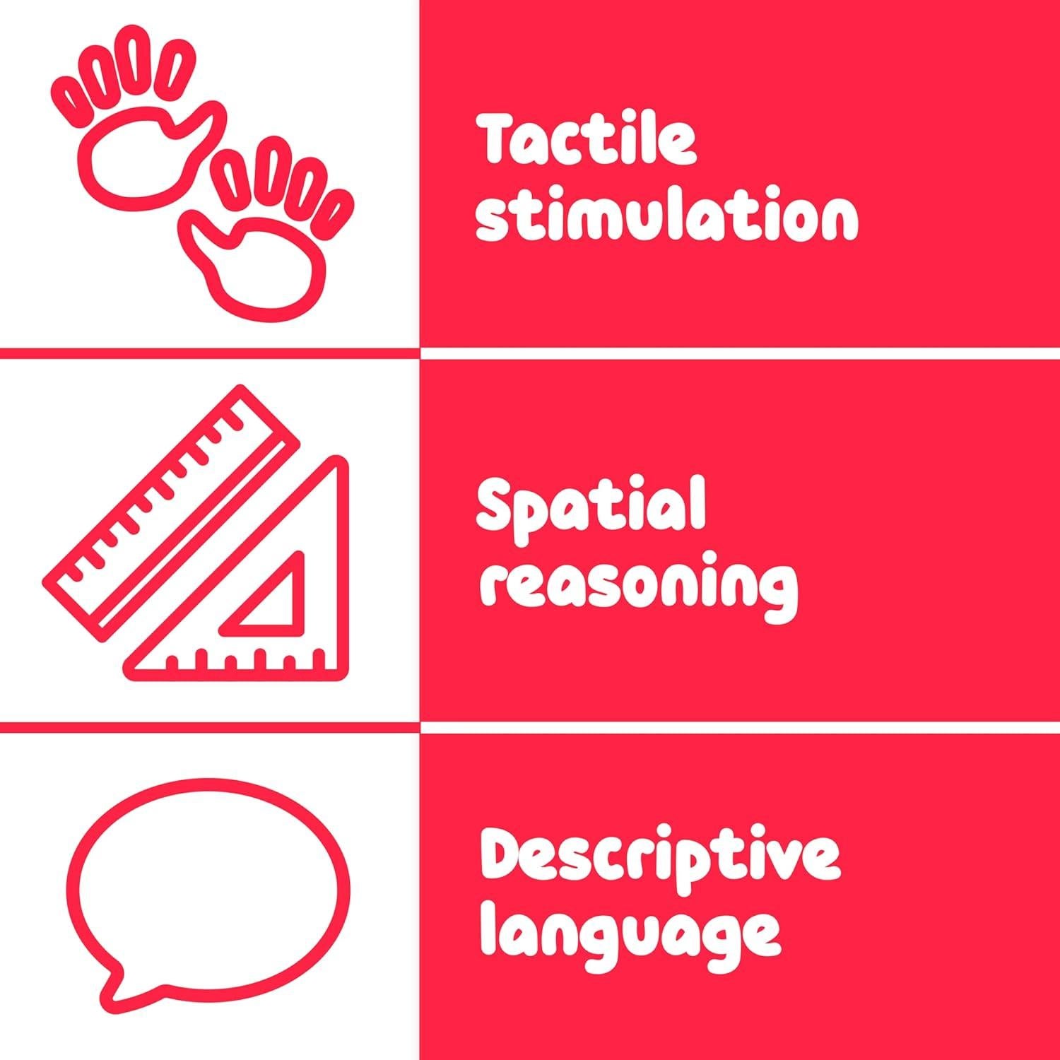 Paneles de Pared Sensorial Montessori Oruga Spark & Wow 8 Actividades