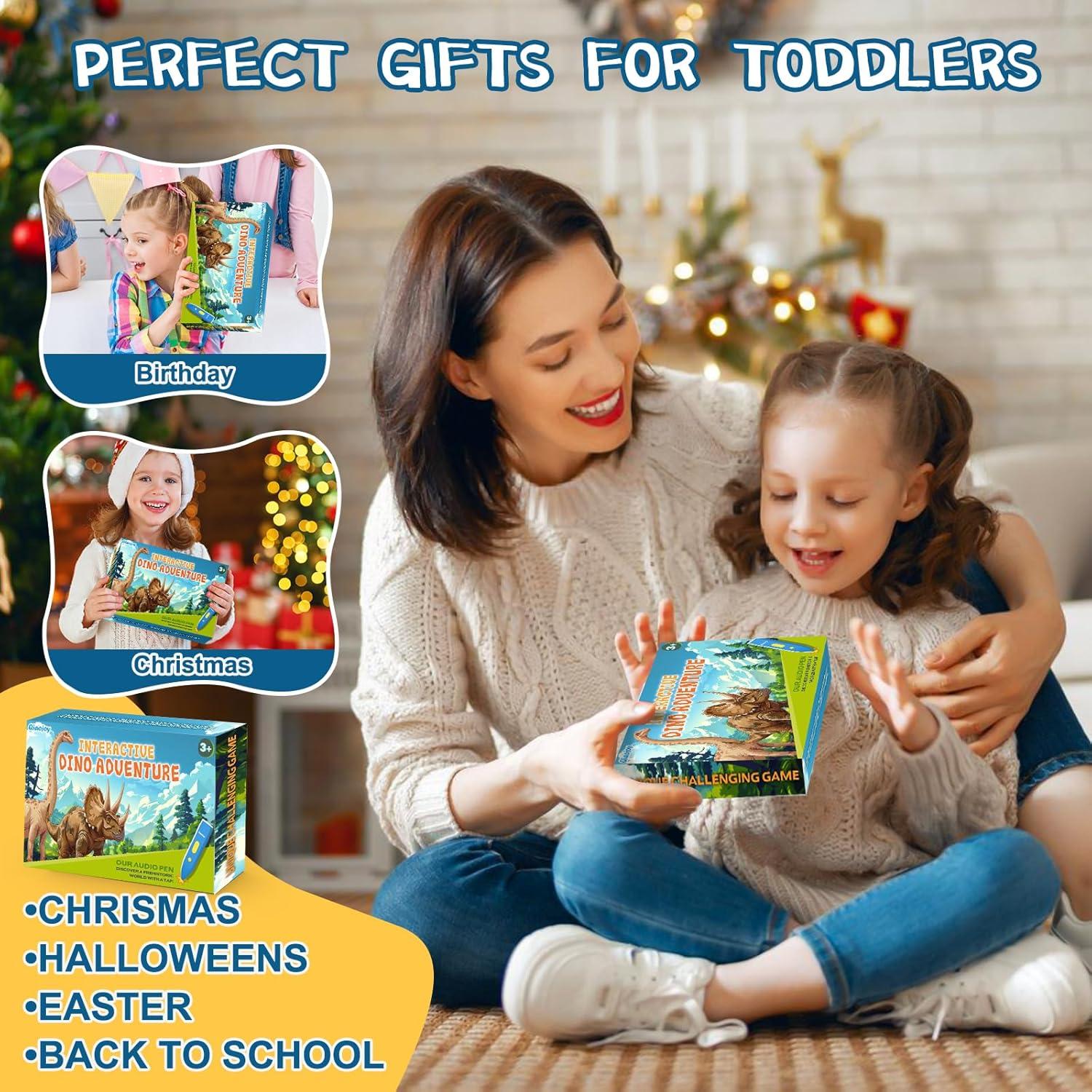 Póster Educativo Interactivo Qiaojoy de Dinosaurios 76x61cm