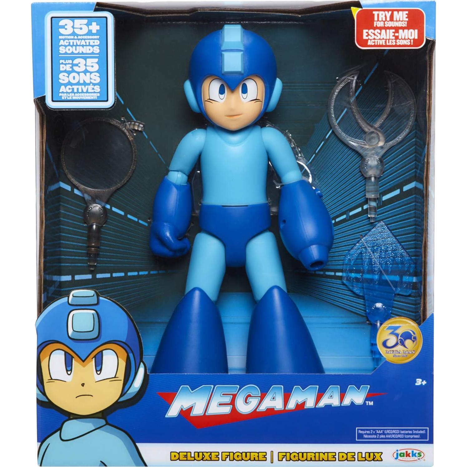 Figura Deluxe Mega Man con Luces y Sonidos 30.48 cm