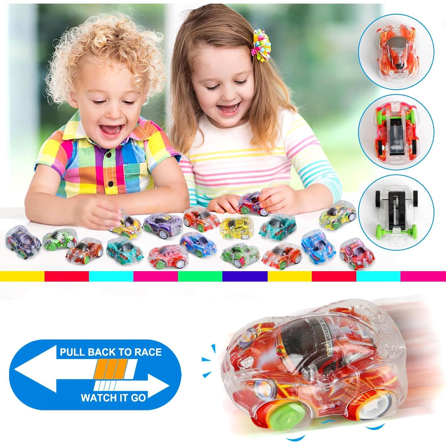 Worgree 50 Mini Coches de Retroceso para Niños 4-12 Años