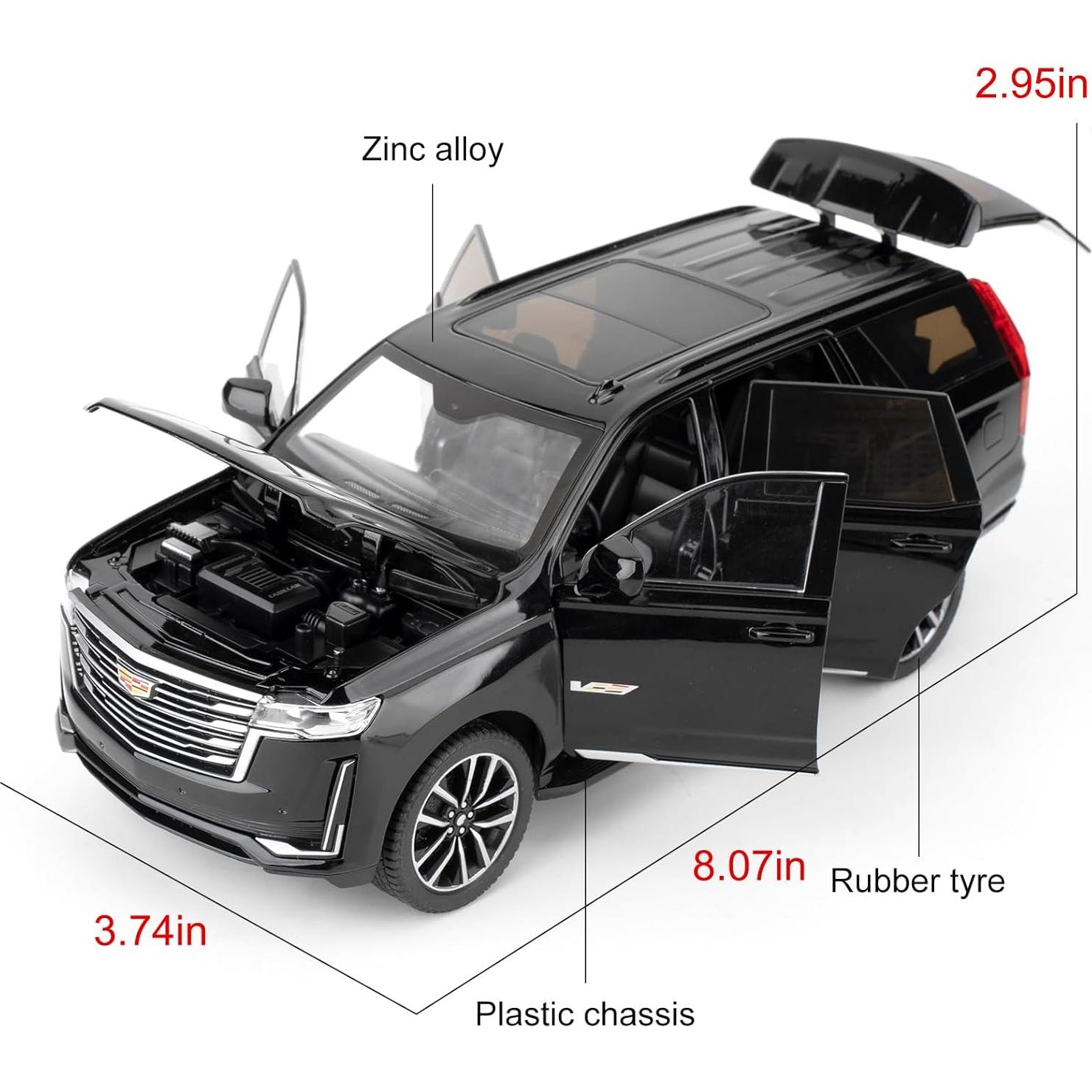 Coche de Juguete SUV Escalade 1:24 WAKAKAC con Sonidos y Luces