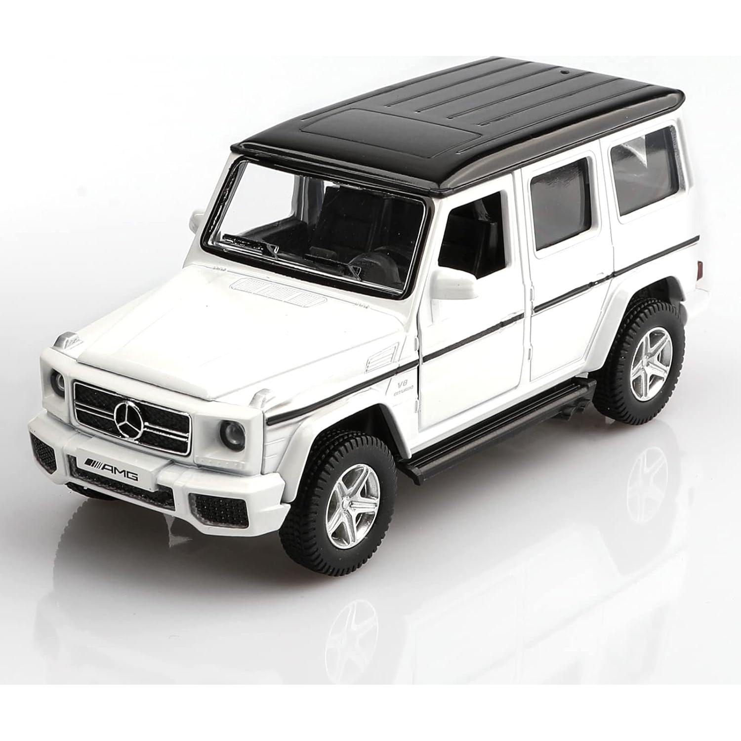 Coche de Metal a Escala 1/36 TOKAXI Mercedes Benz G63 Blanco