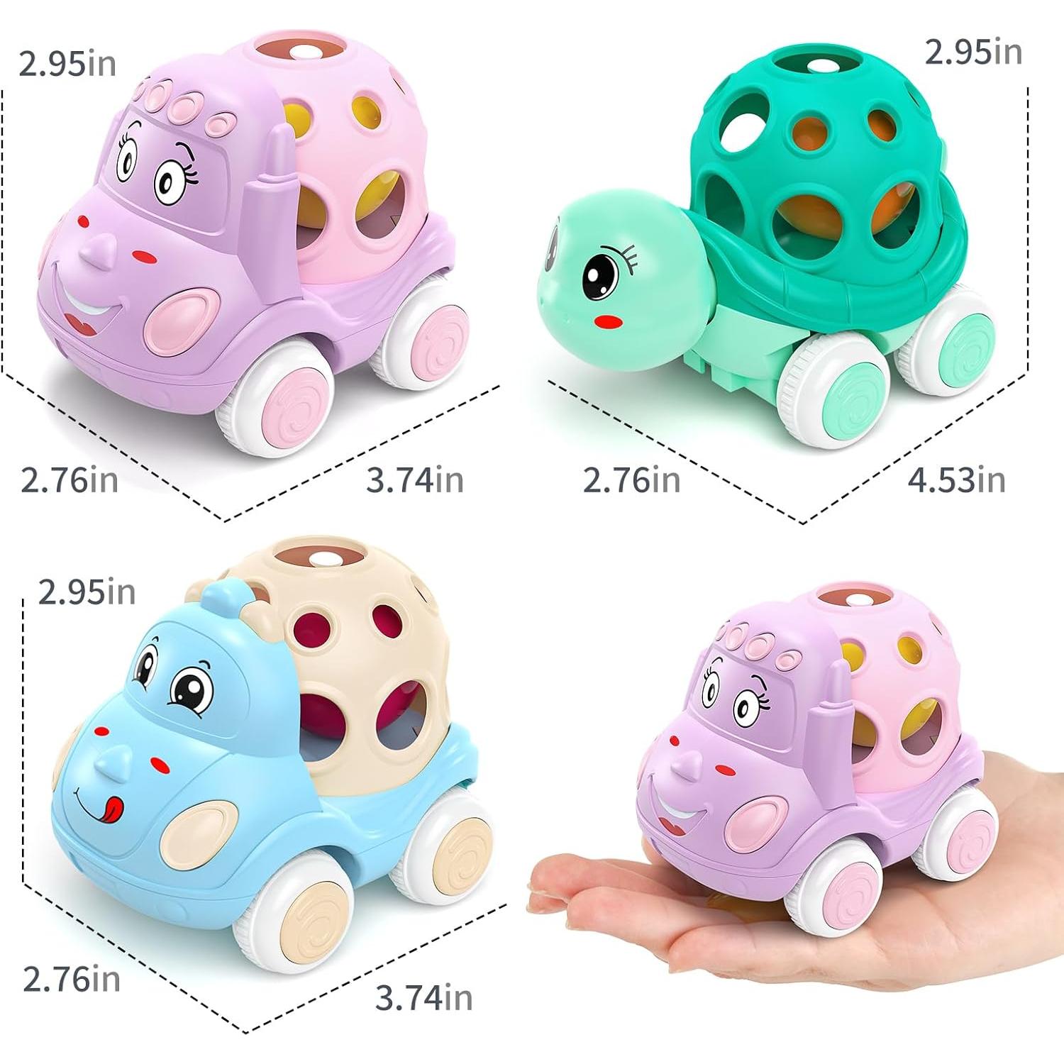 Set de 3 Coches de Juguete xFFFun para Niñas 3-6 Años