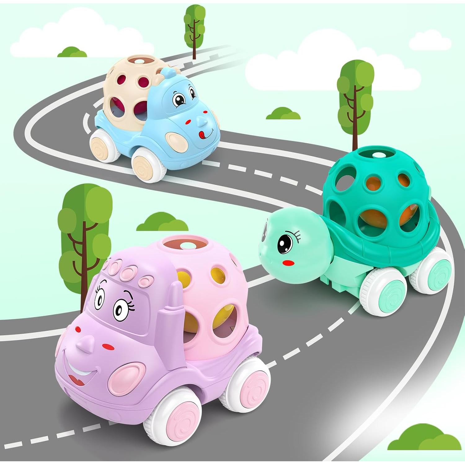 Set de 3 Coches de Juguete xFFFun para Niñas 3-6 Años