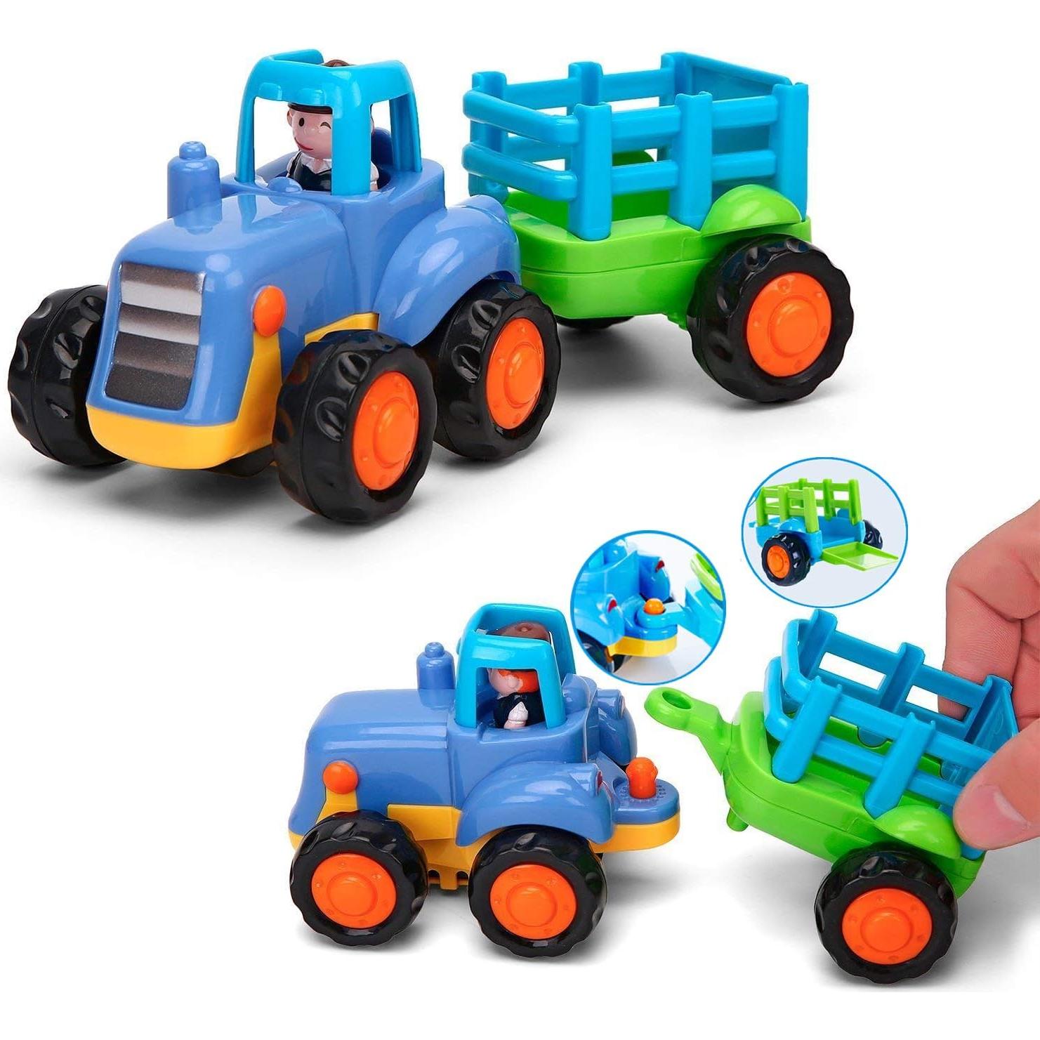 Set de Juguetes de Construcción Huile - Camiones Fricción para Bebés