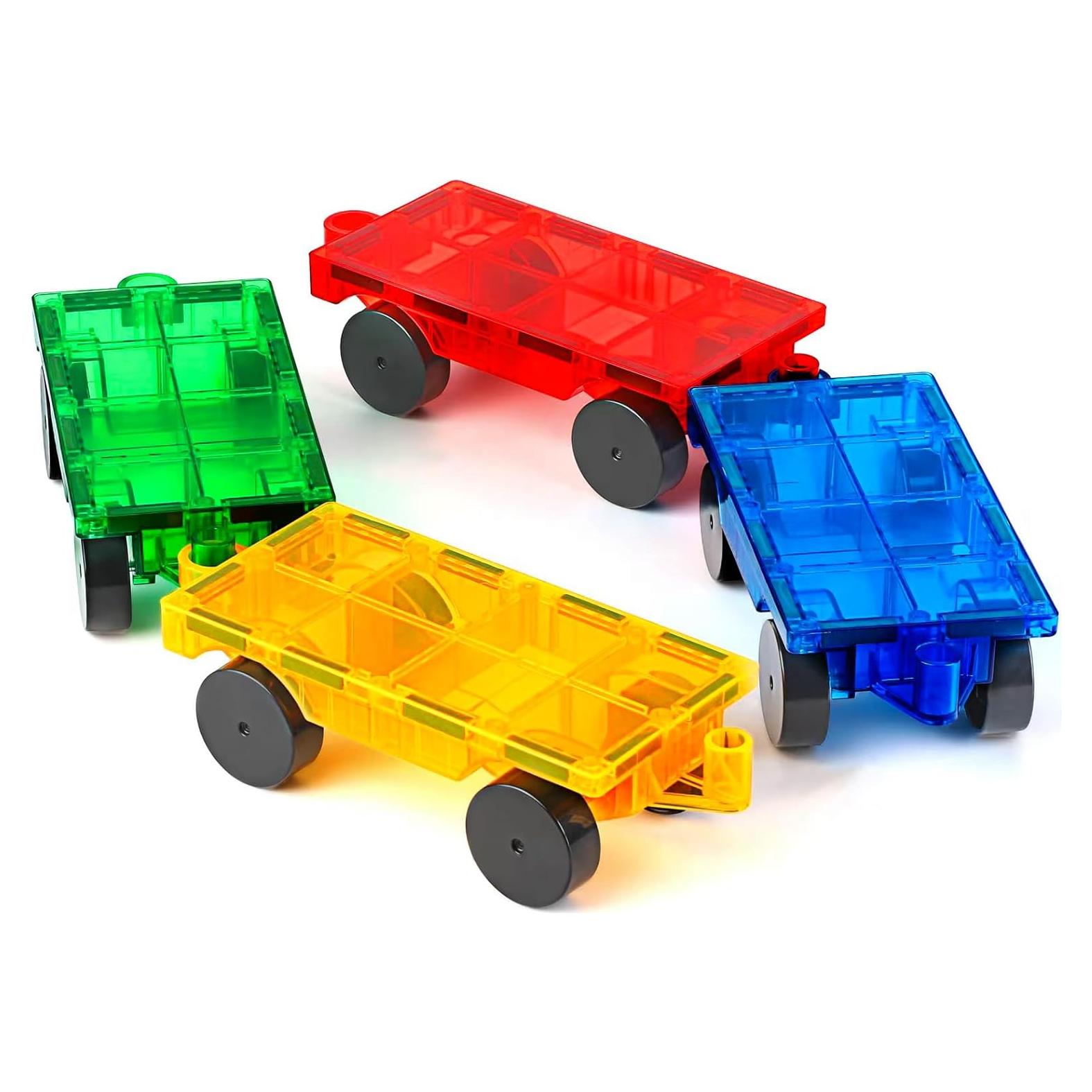 Juego de Construcción de Autos Magnéticos Mruikeny - 4 Piezas