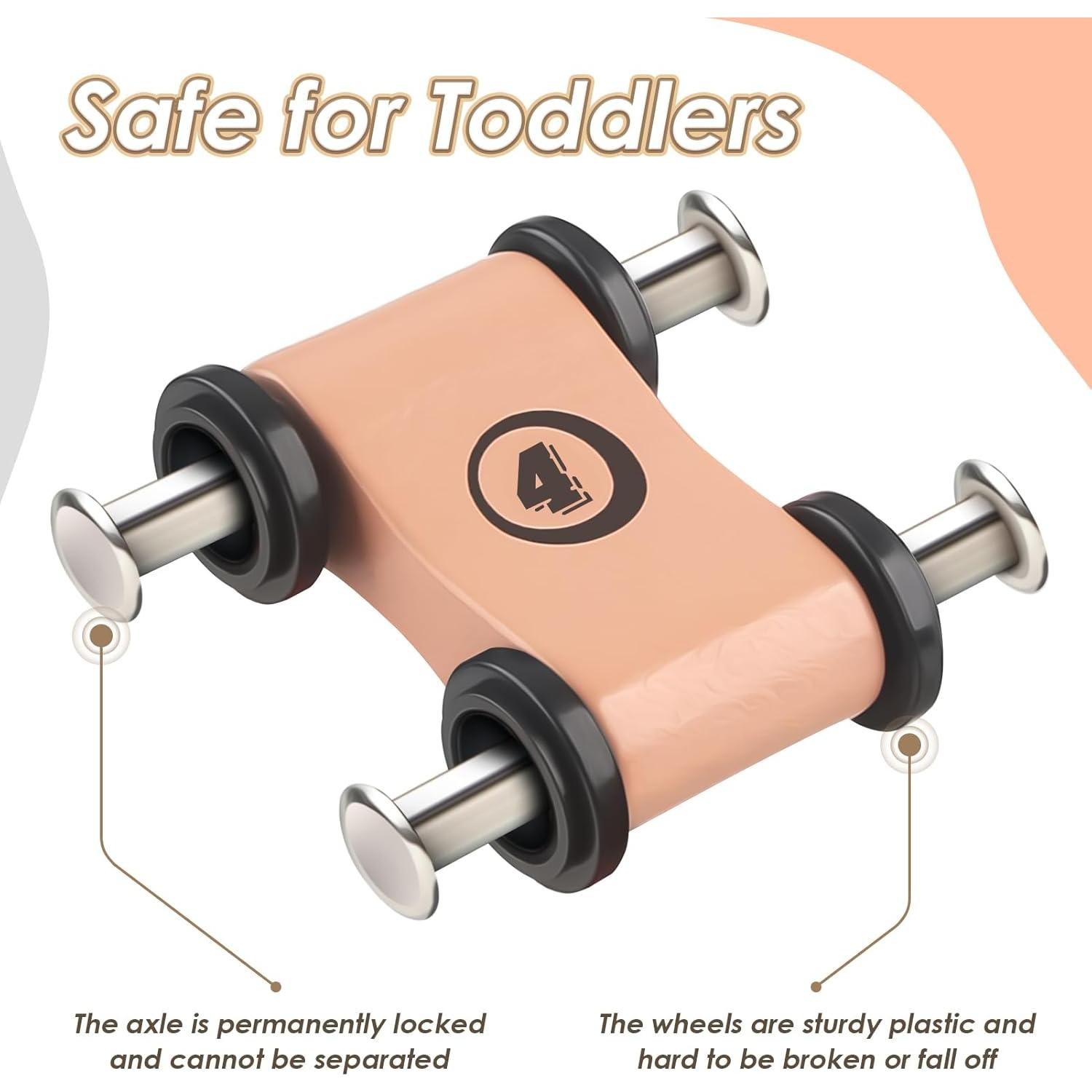 Juguete de Rampa de Coche de Madera Joyreal 4 Niveles 4 Coches