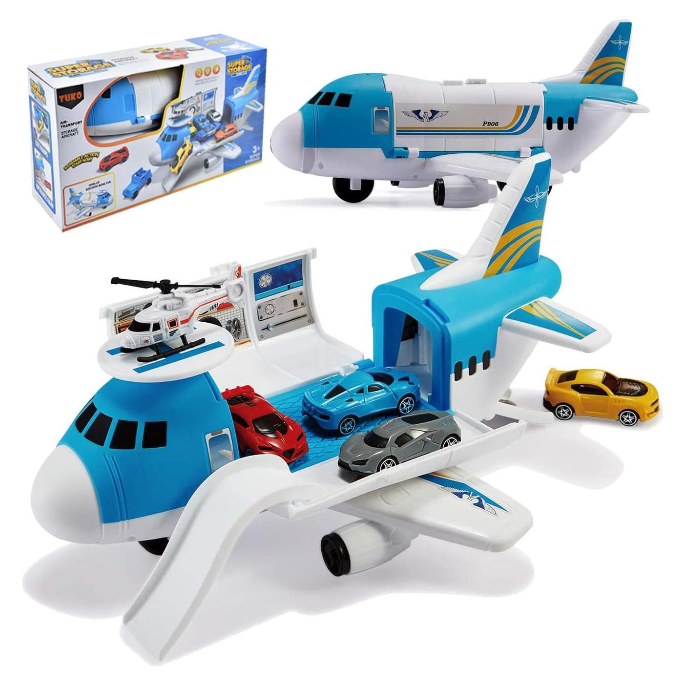 Juego de Juguete de Avión de Carga Tuko para Niños 3-12 Años