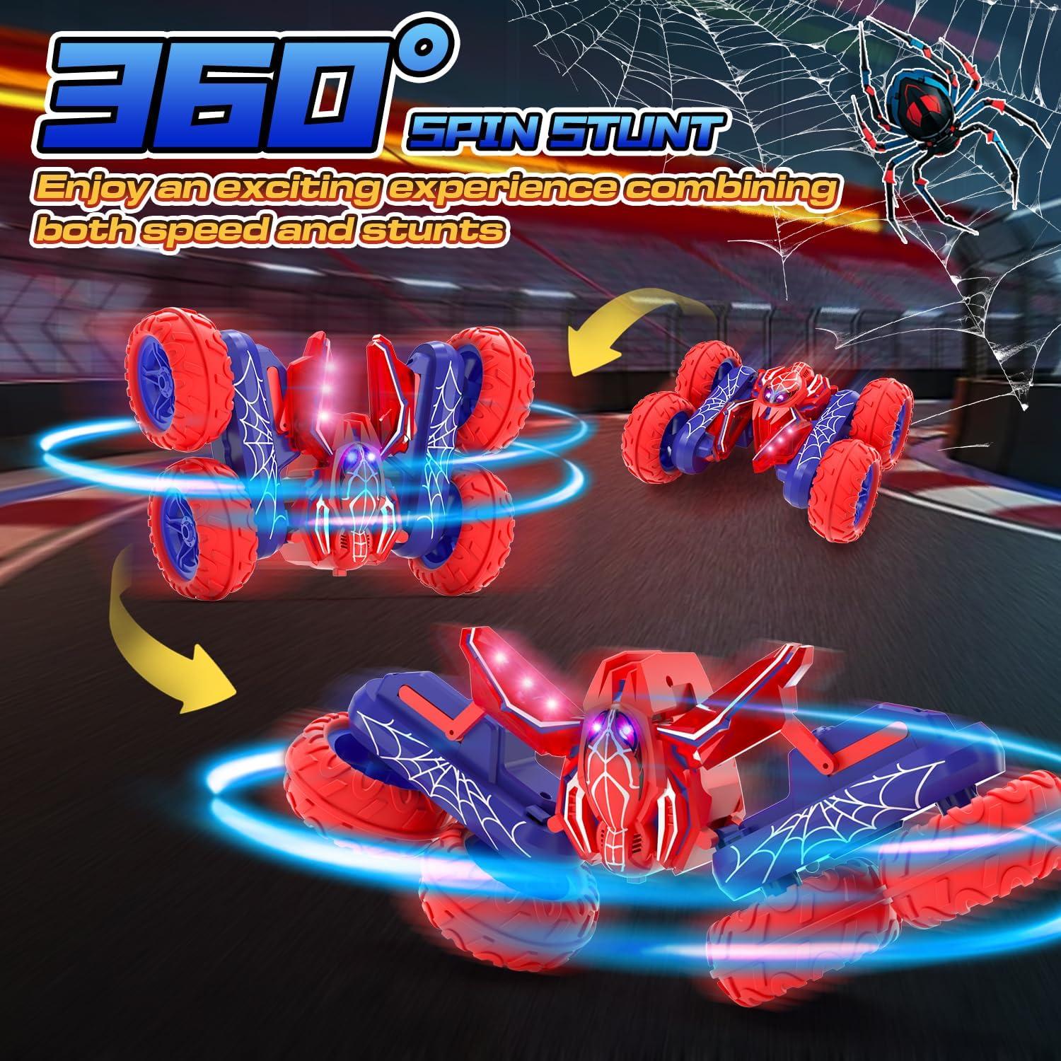 Coche Acrobático RC Shantoushi 360° con Luces LED y 2 Baterías